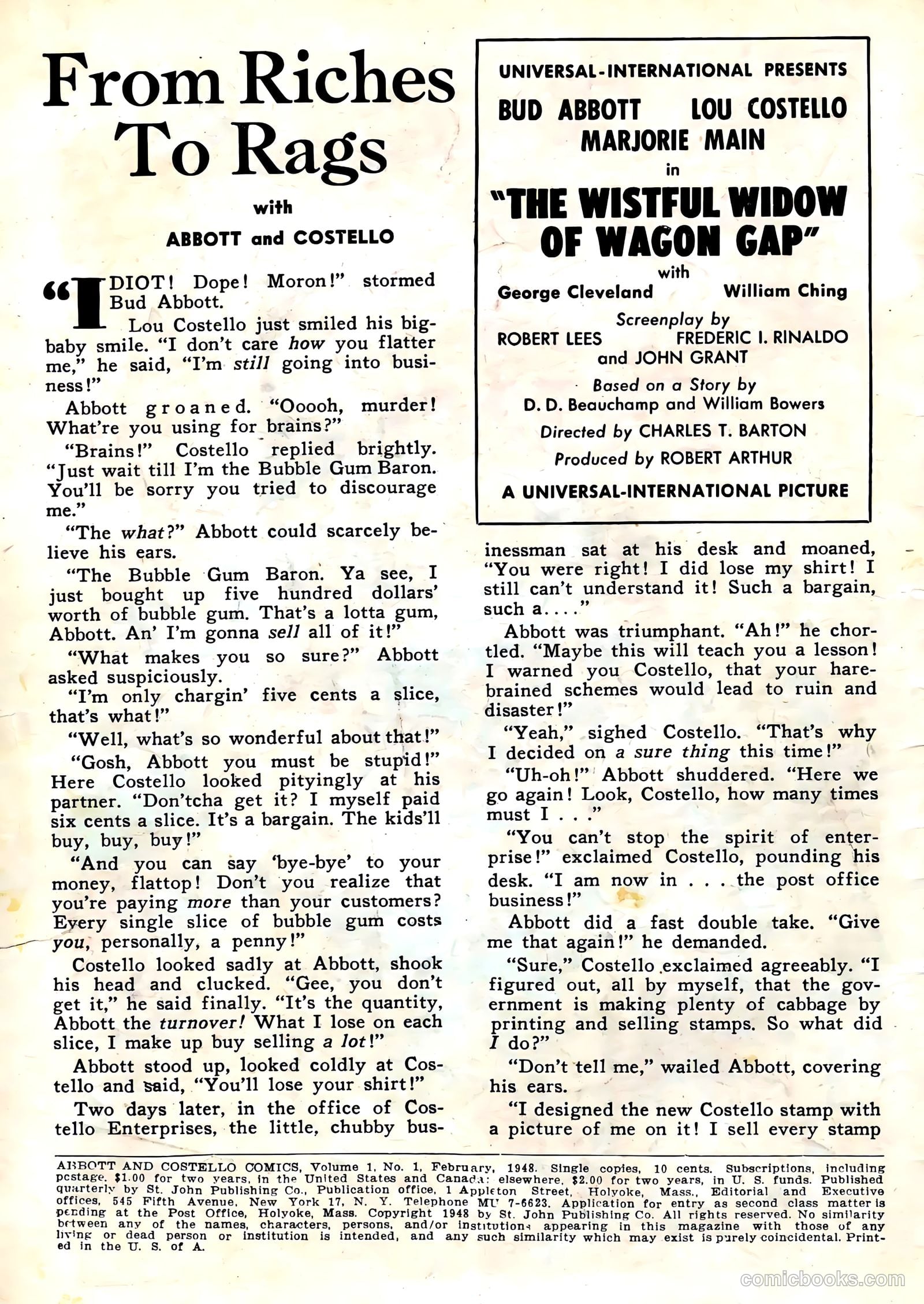 Abbott and Costello #1 (1948) — page 2