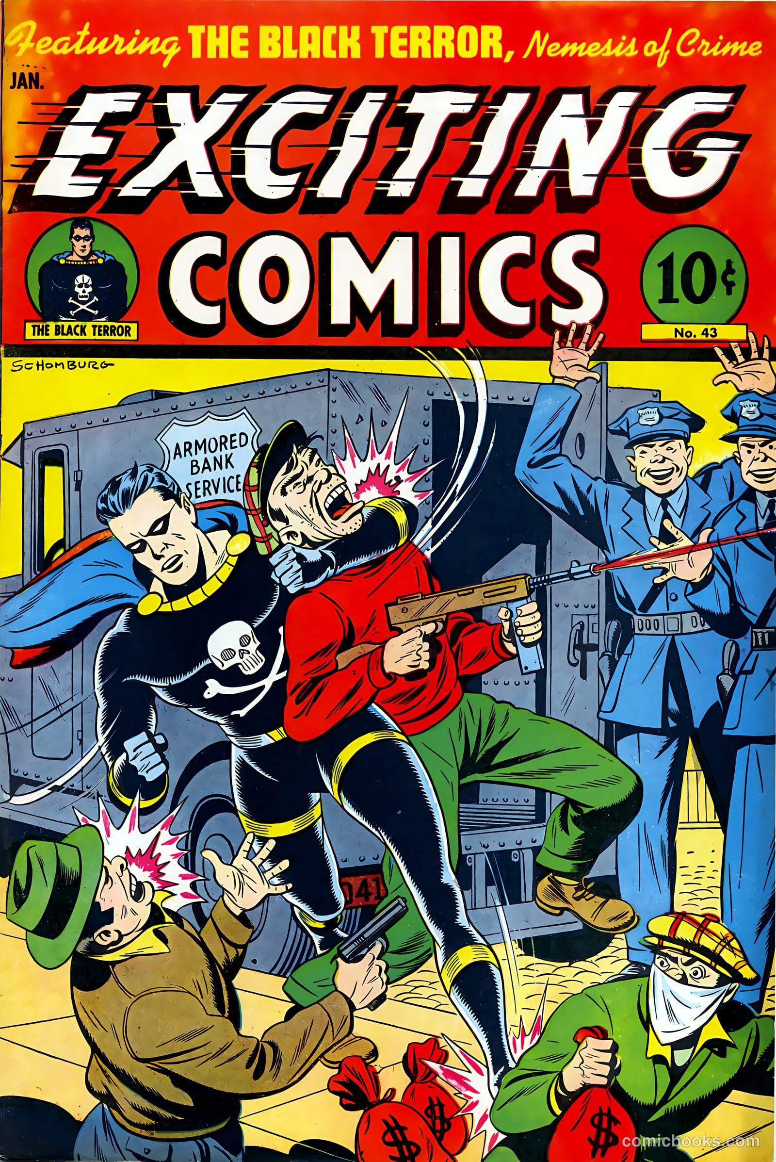 Exciting Comics #43 cover