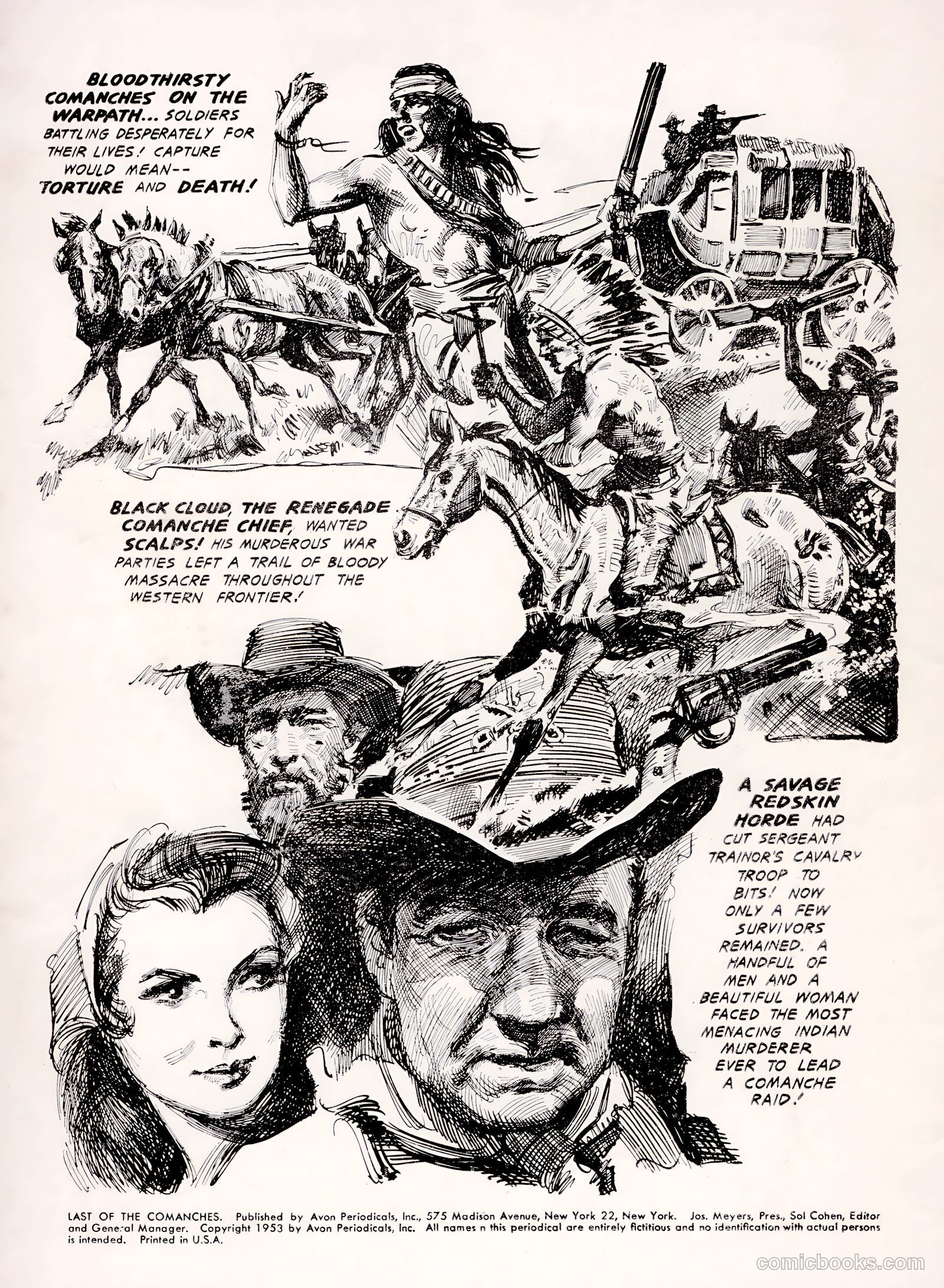 Last of the Comanches #1 (1953) — page 2 of 35