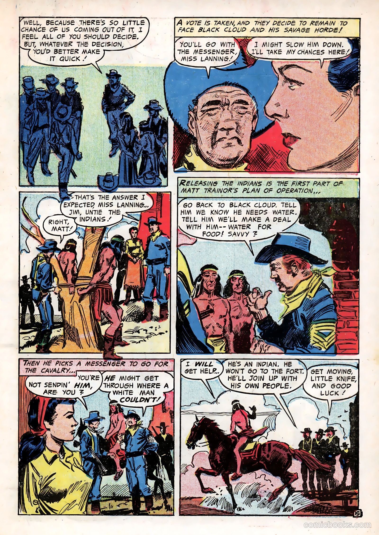Last of the Comanches #1 (1953) — page 19 of 35