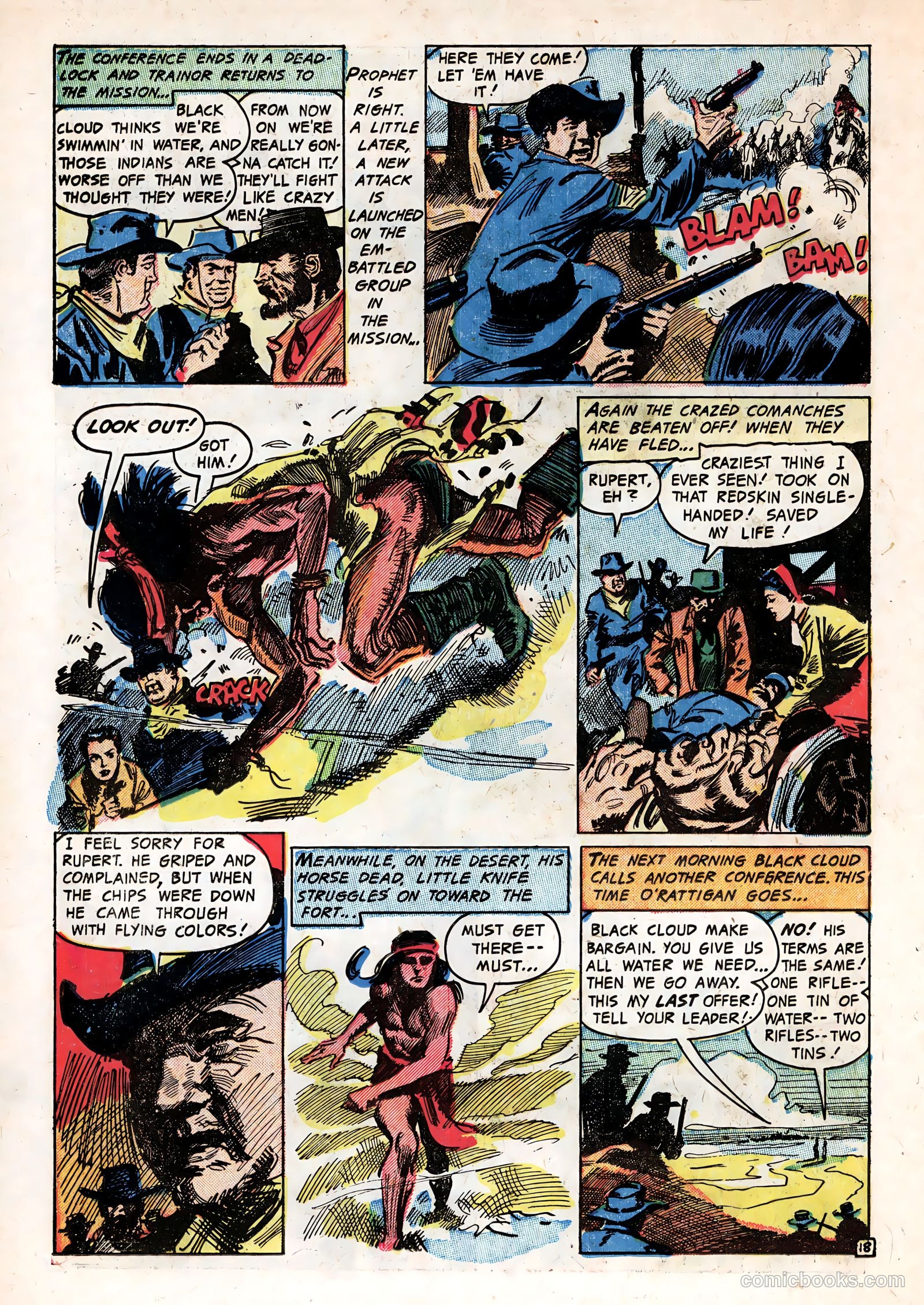 Last of the Comanches #1 (1953) — page 22 of 35