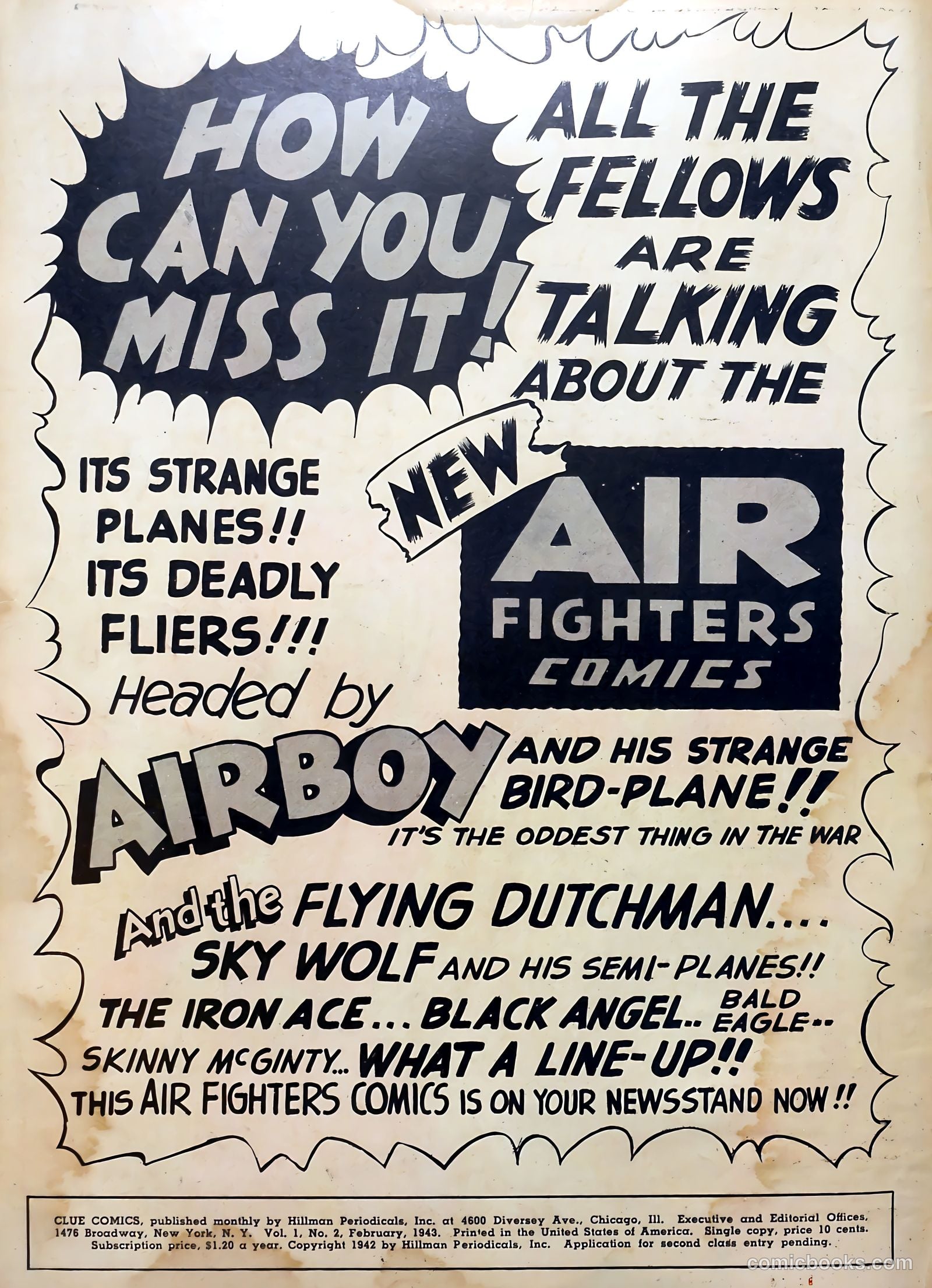 Clue Comics #2 (1943) — page 2 of 69
