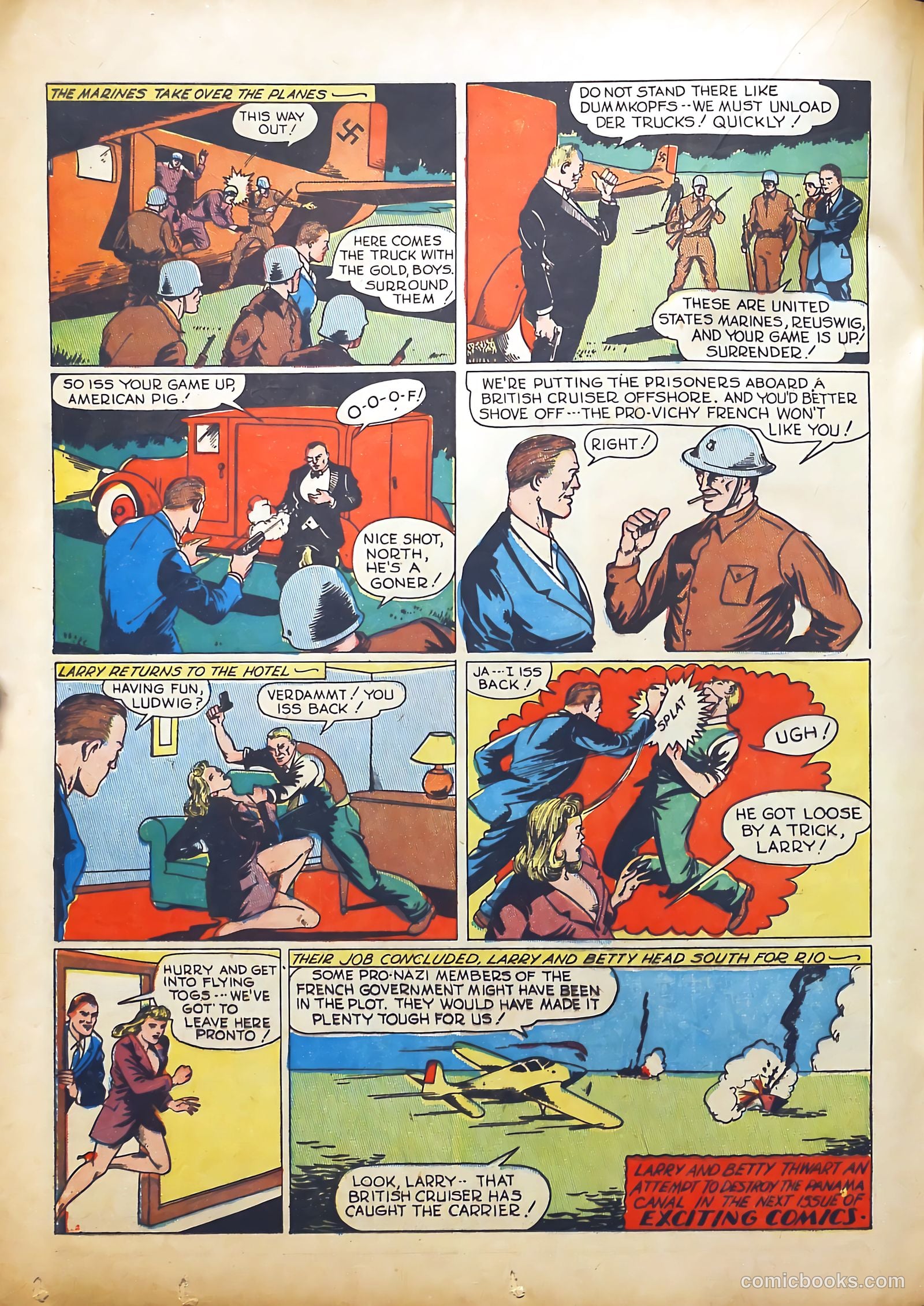 Exciting Comics #14 (1941) — page 36 of 68