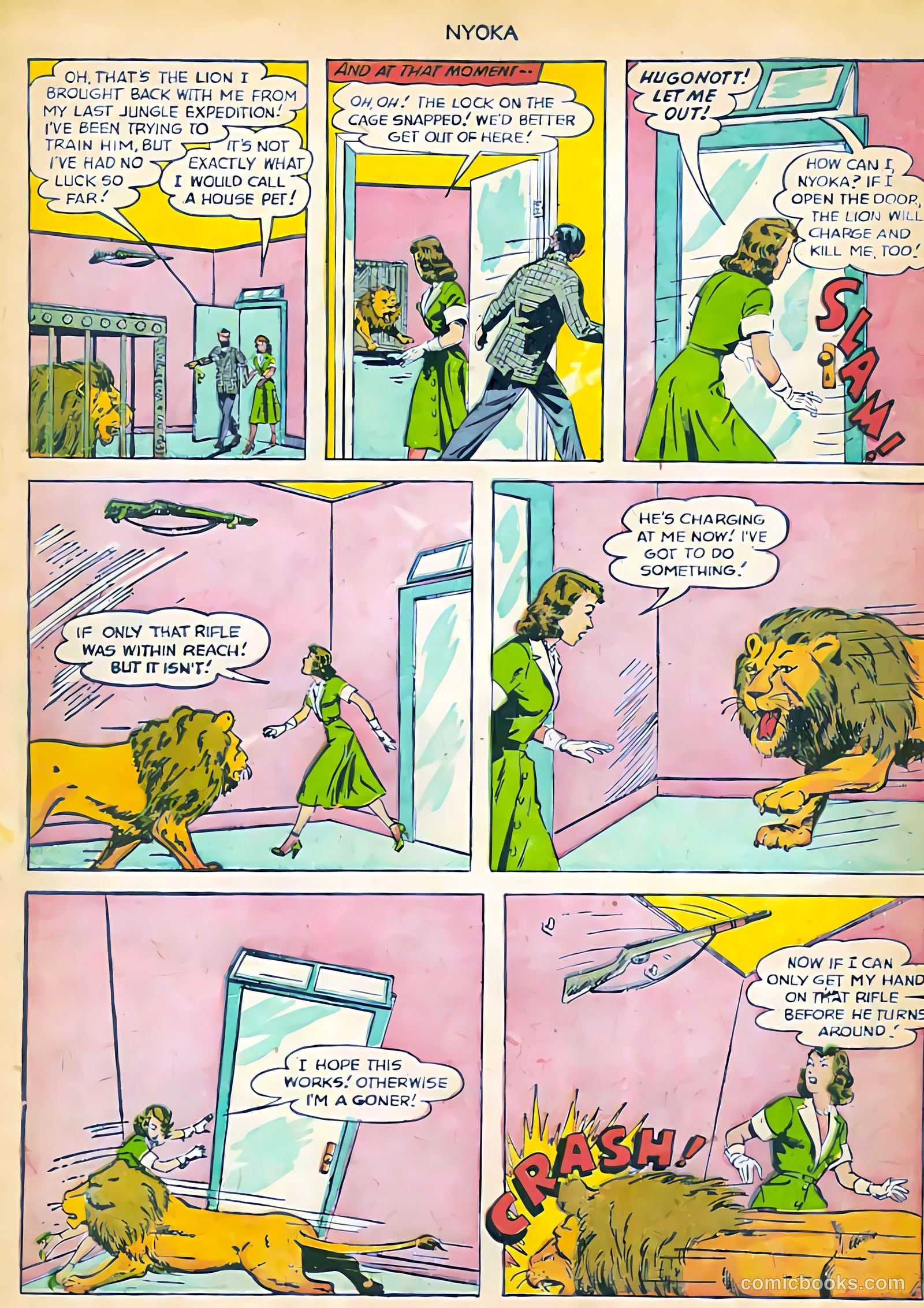 Nyoka the Jungle Girl #71 (1952, L. Miller & Son) — page 7 of 37