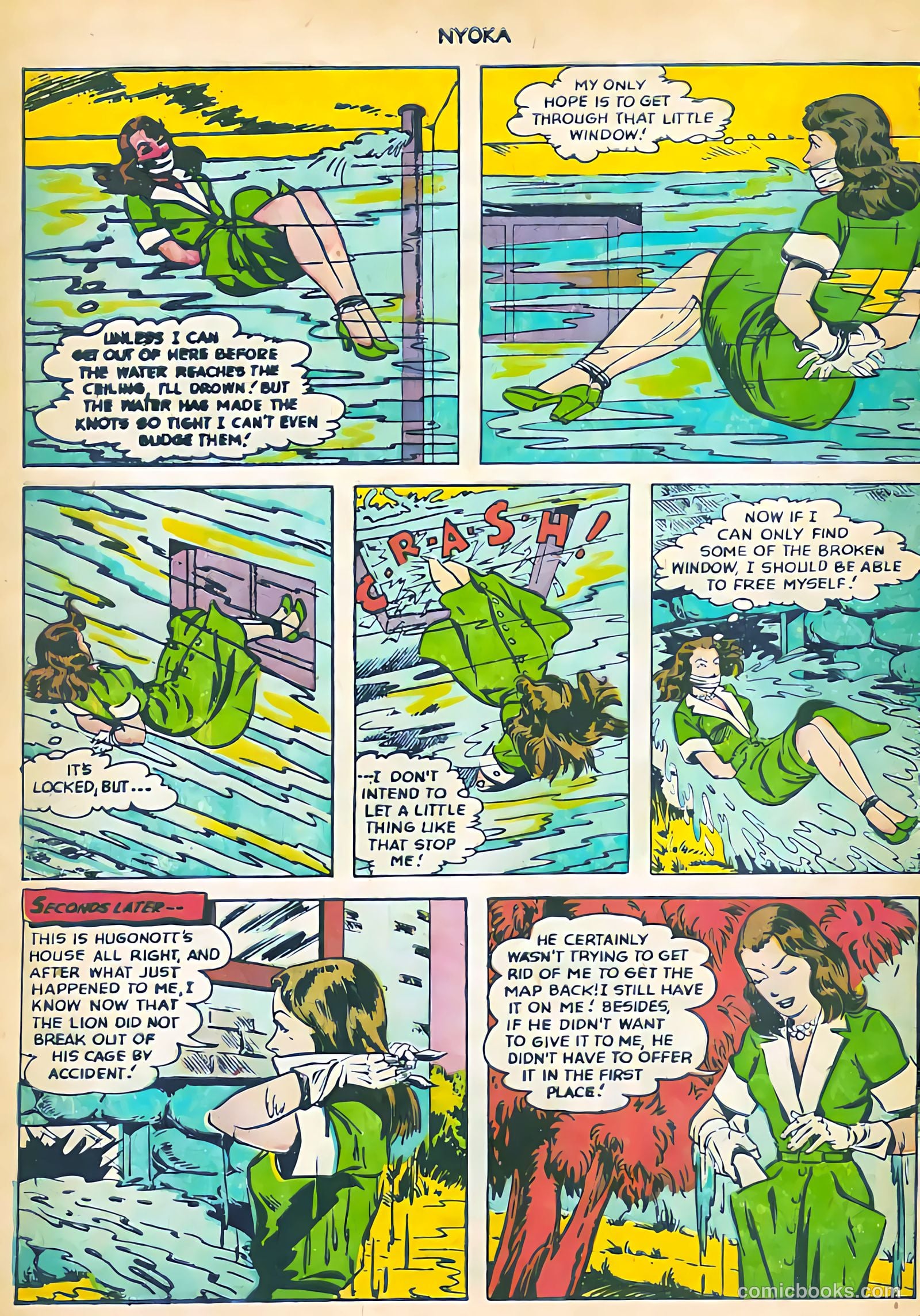 Nyoka the Jungle Girl #71 (1952, L. Miller & Son) — page 9 of 37