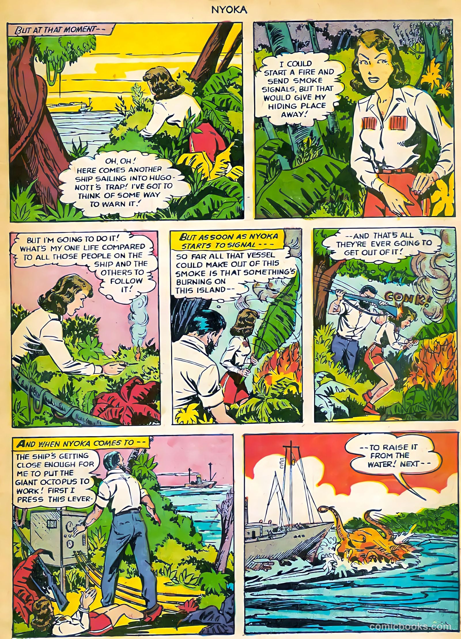 Nyoka the Jungle Girl #71 (1952, L. Miller & Son) — page 28 of 37