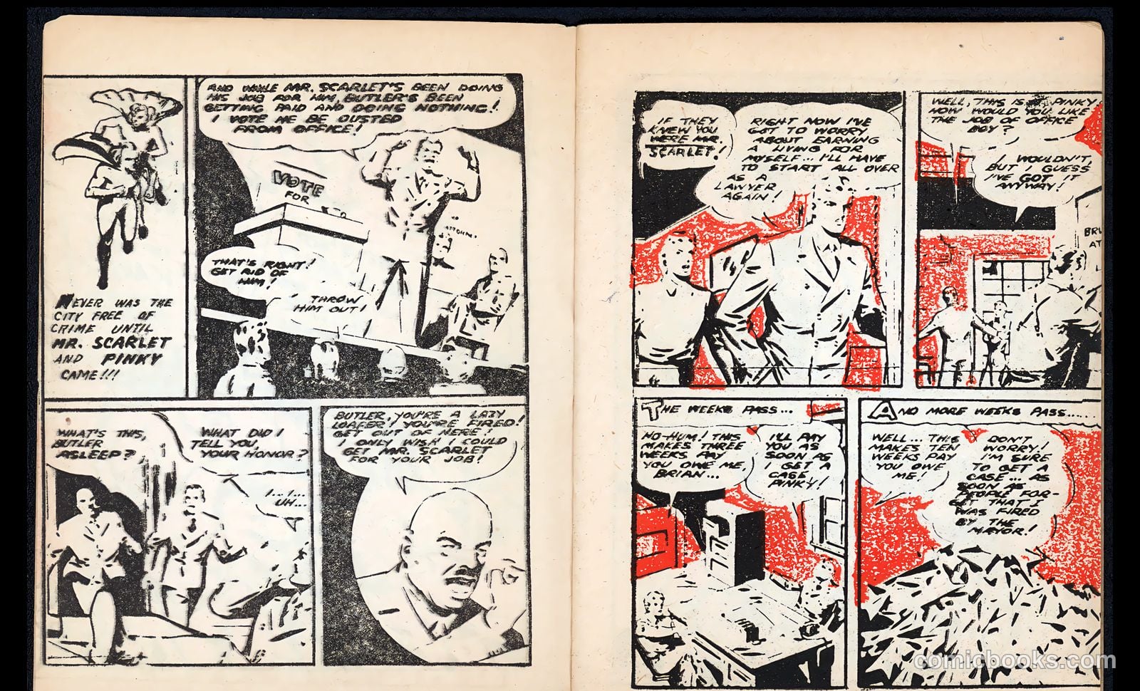 Mr. Scarlet and Pinky #1 (1943, Fawcett) — page 3 of 34