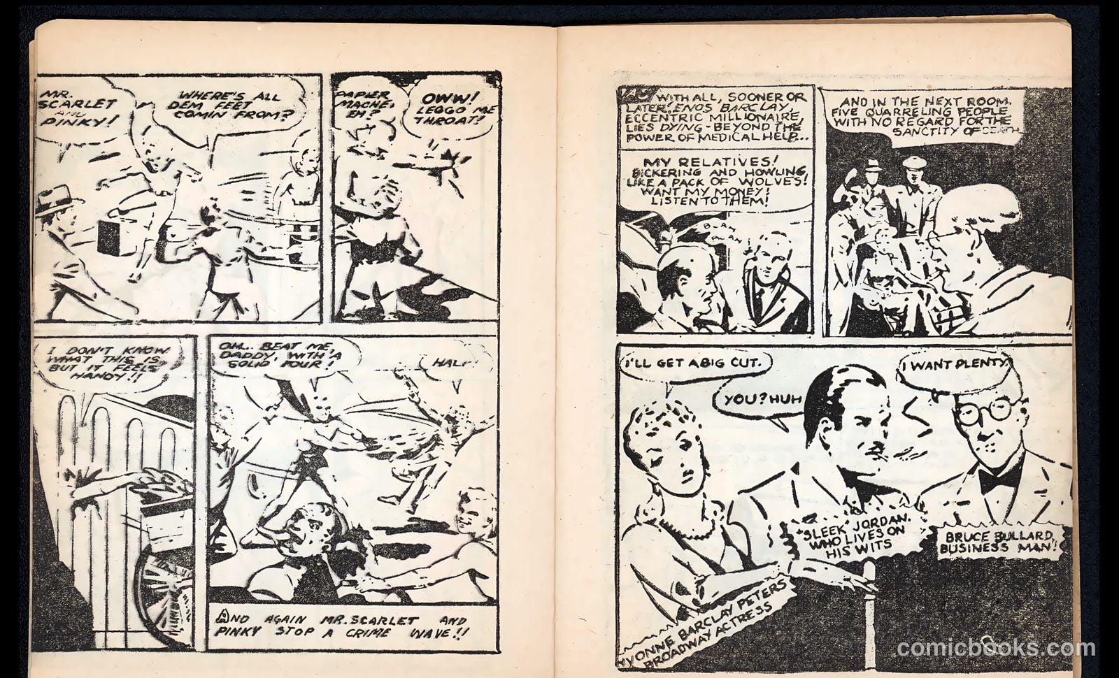 Mr. Scarlet and Pinky #1 (1943, Fawcett) — page 7 of 34