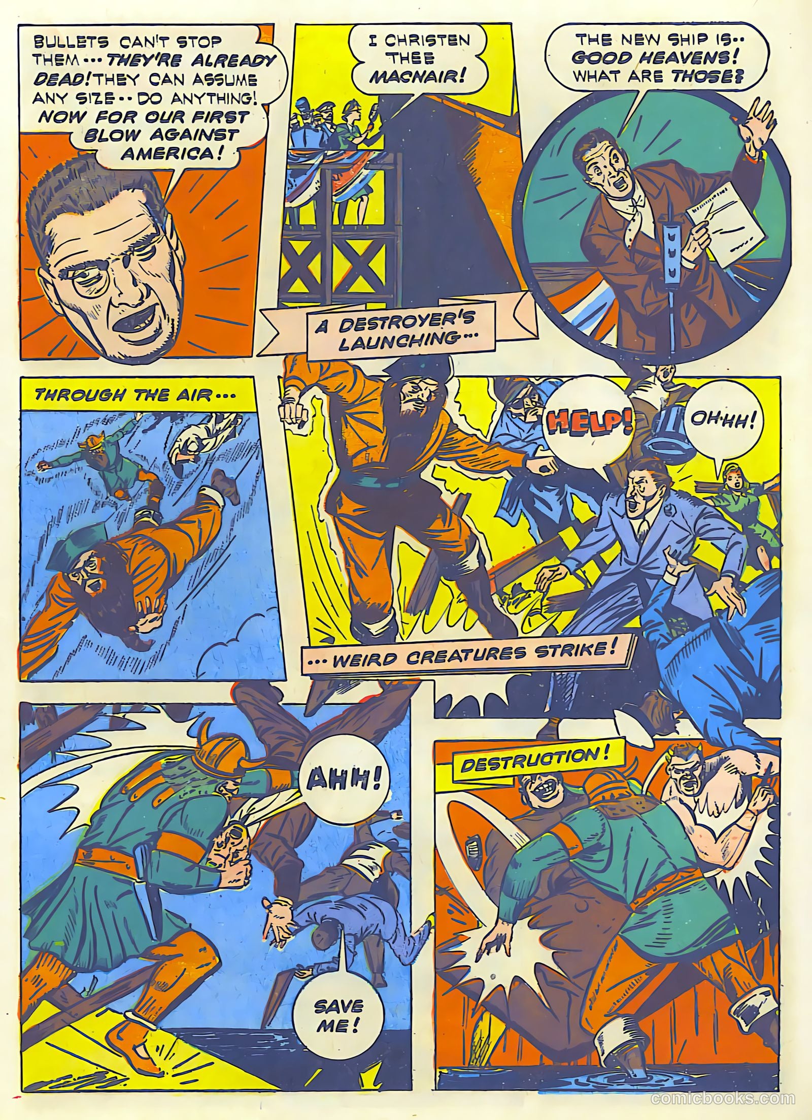 Exciting Comics #22 (1942) — page 21 of 68