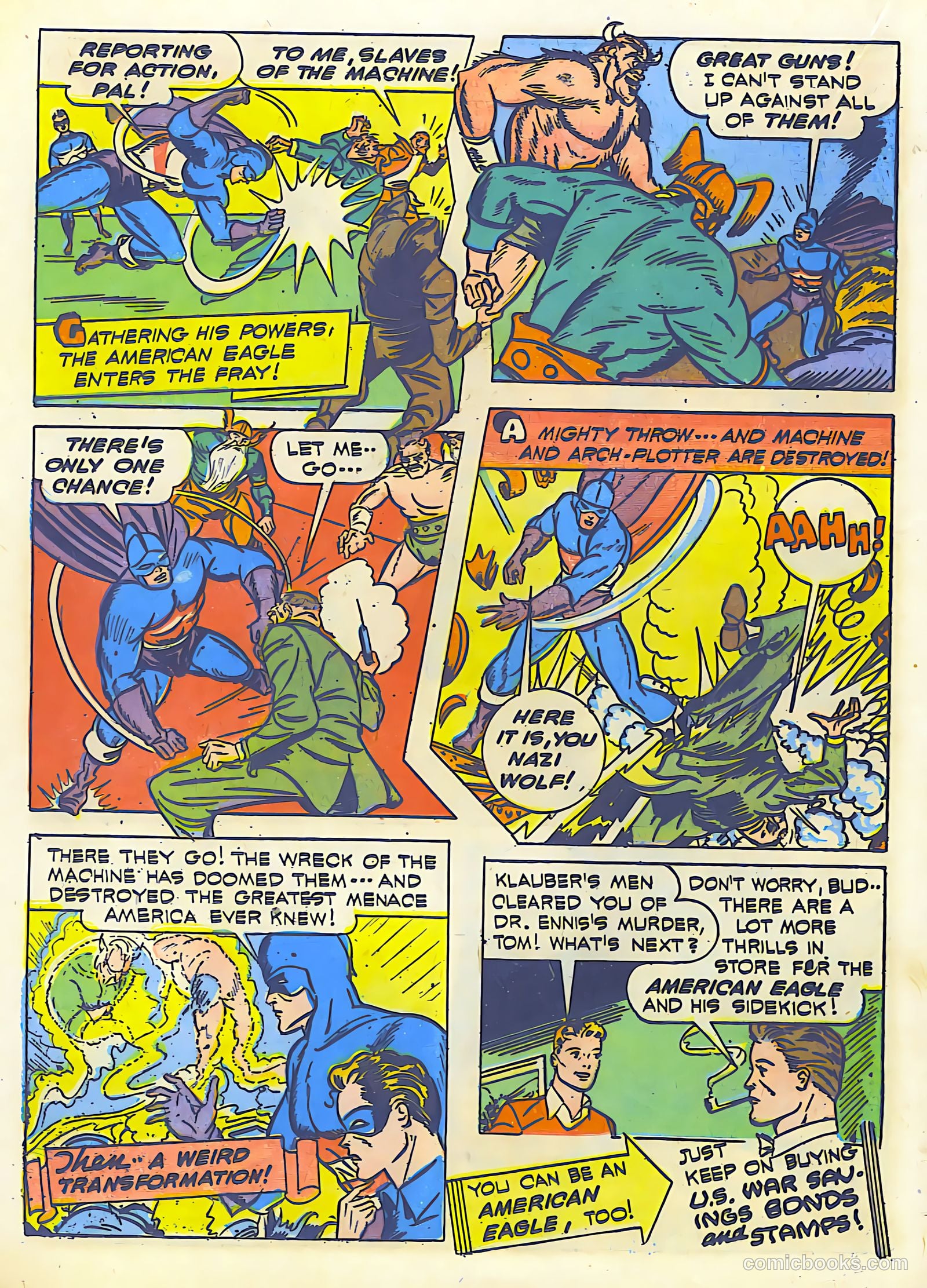 Exciting Comics #22 (1942) — page 28 of 68