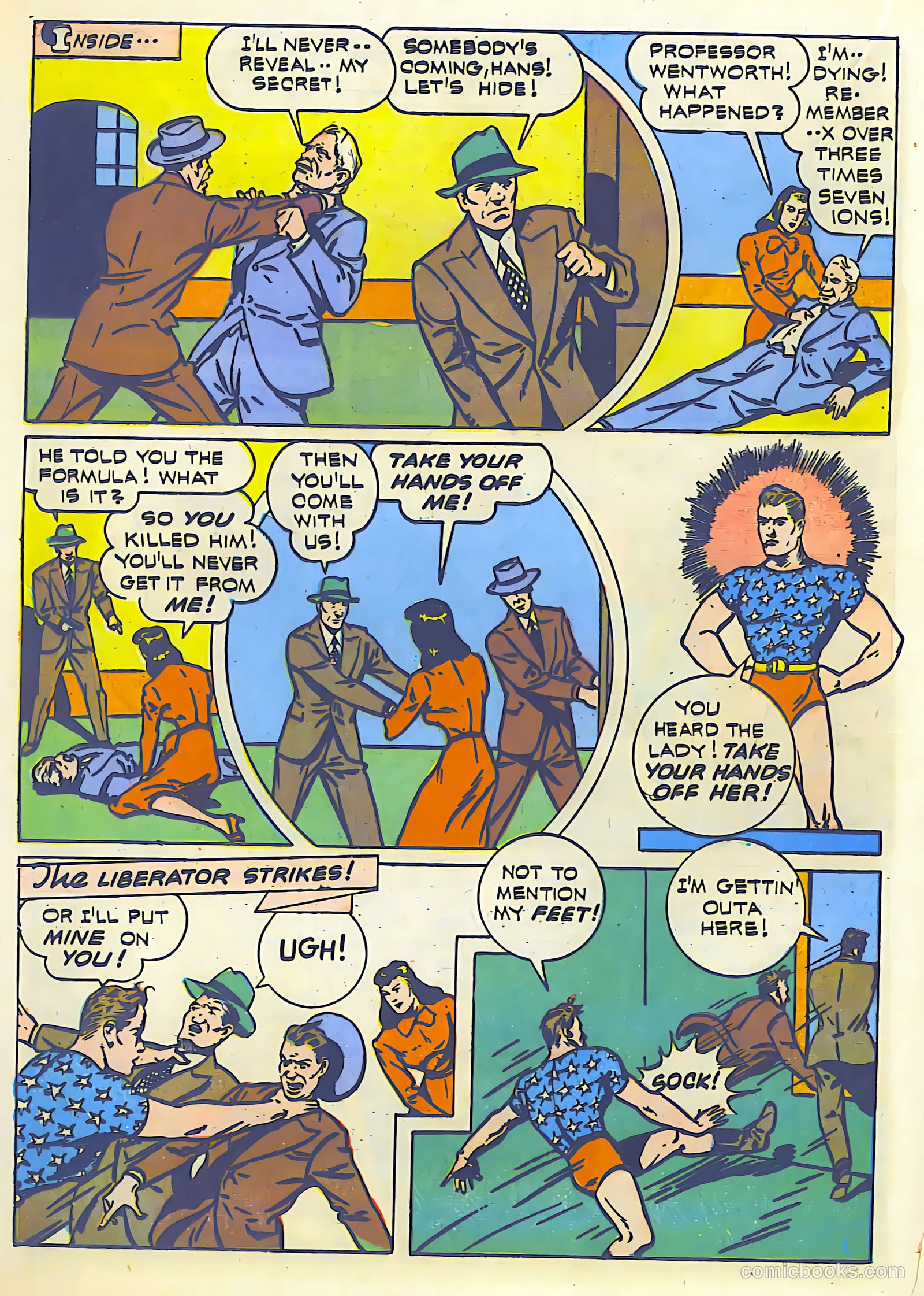 Exciting Comics #22 (1942) — page 32 of 68