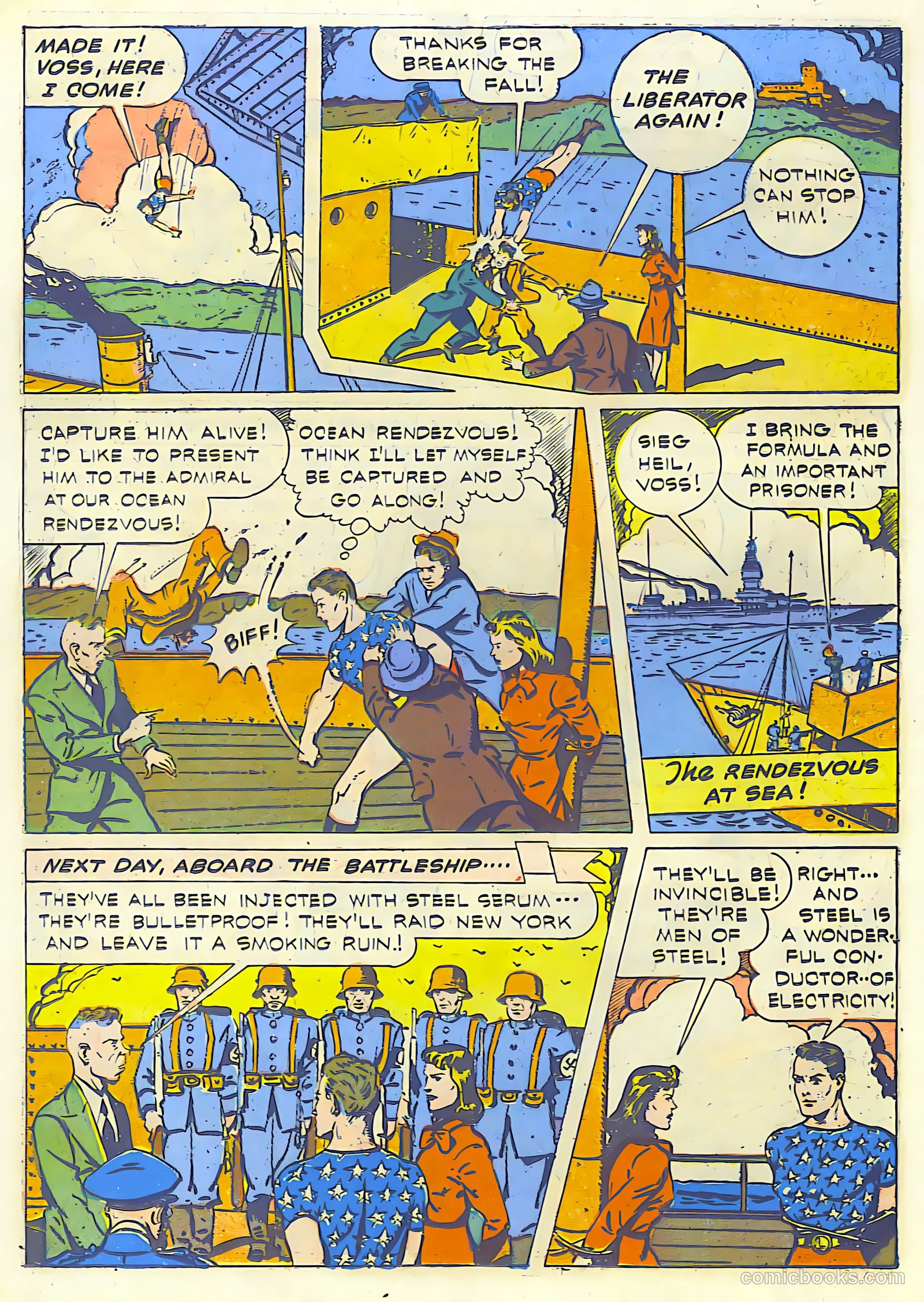 Exciting Comics #22 (1942) — page 38 of 68