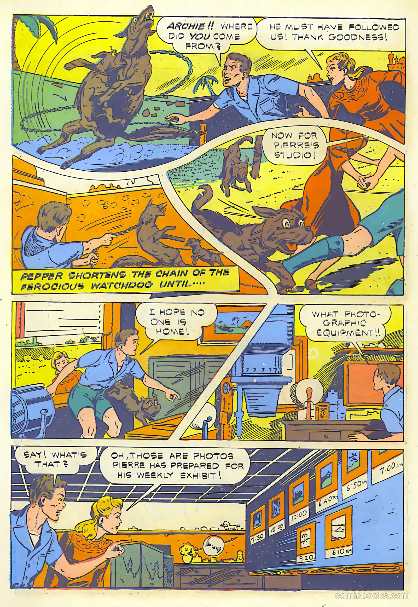 Exciting Comics #22 (1942) — page 54 of 68