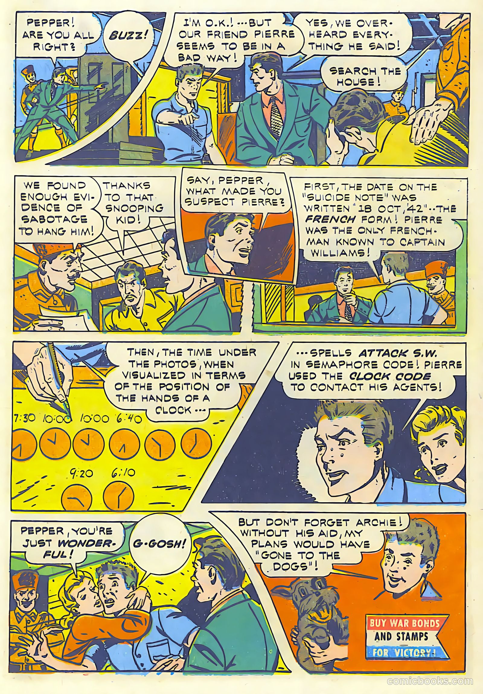 Exciting Comics #22 (1942) — page 56 of 68