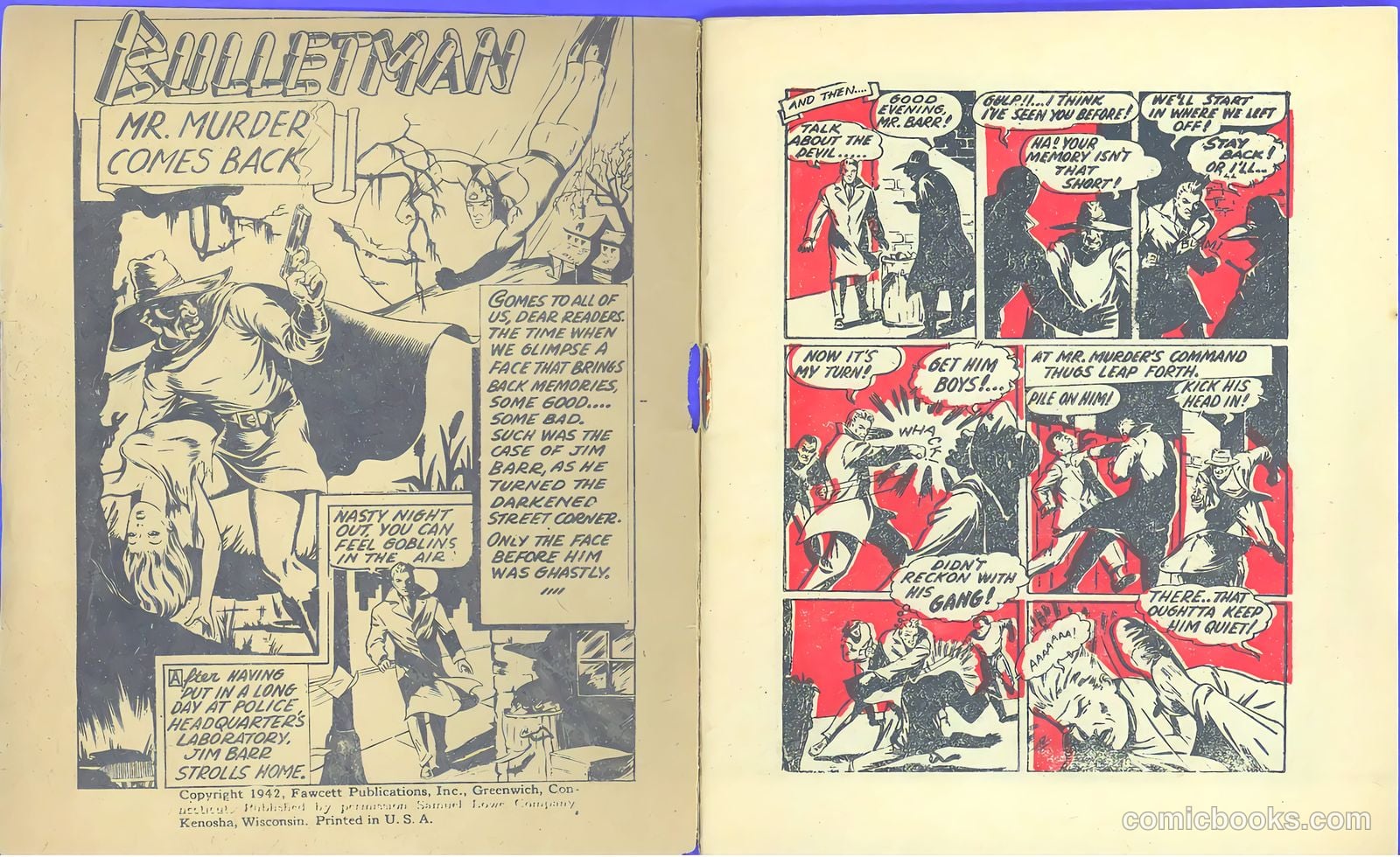 Mighty Midget Comics: Bulletman #1 (1942) — page 2