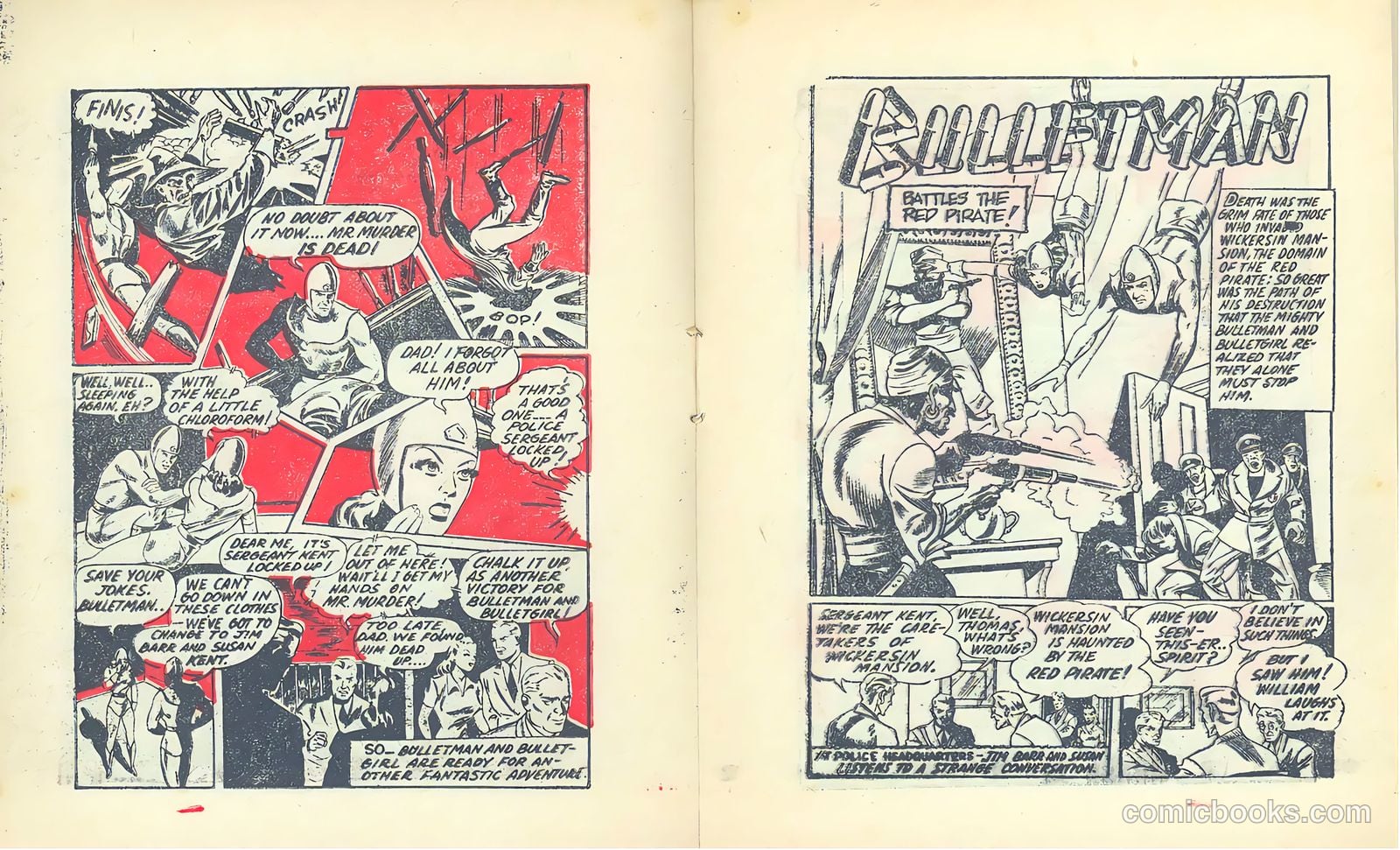 Mighty Midget Comics: Bulletman #1 (1942) — page 8