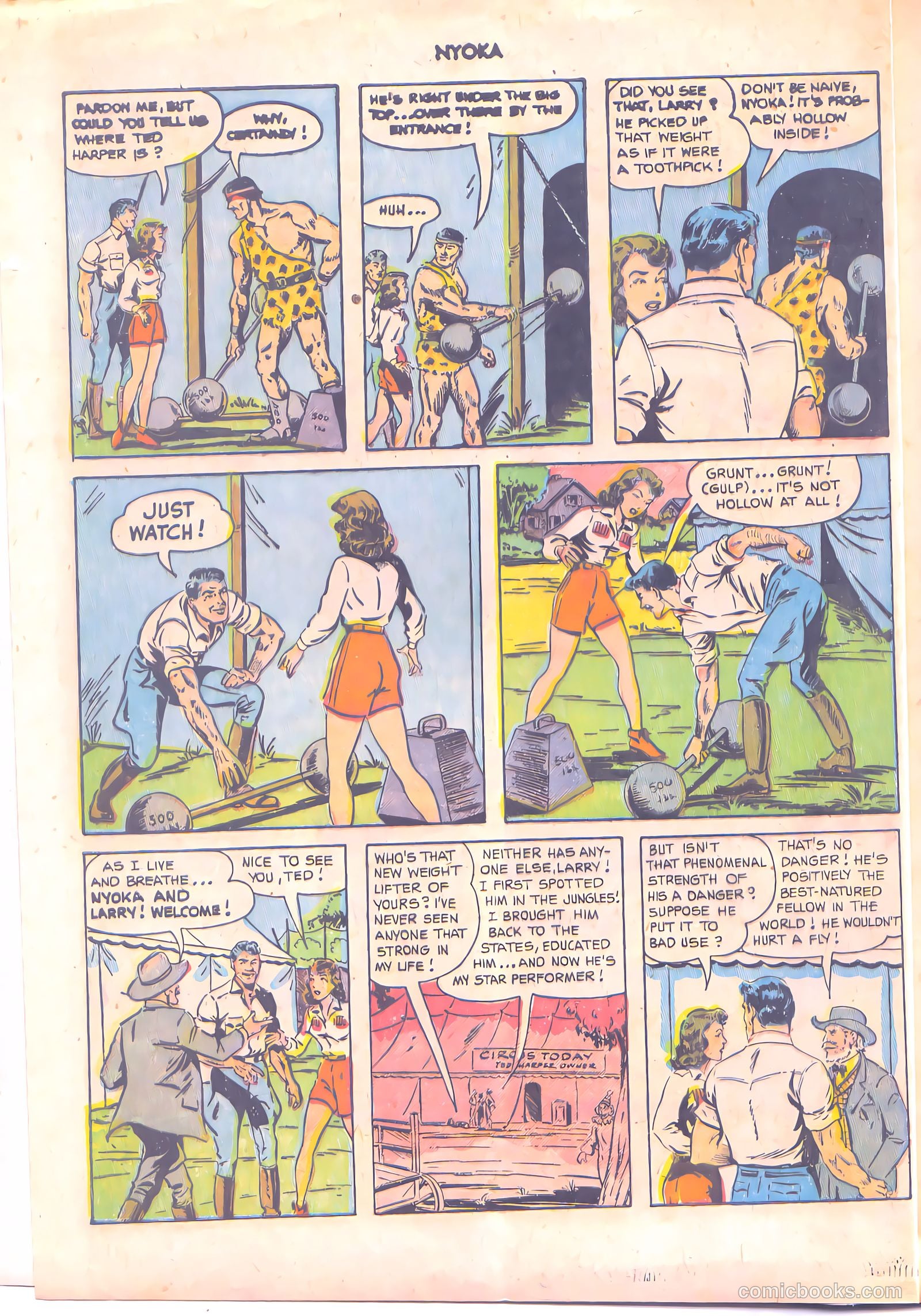 Nyoka the Jungle Girl #68 (1952, L. Miller & Son) — page 5 of 37