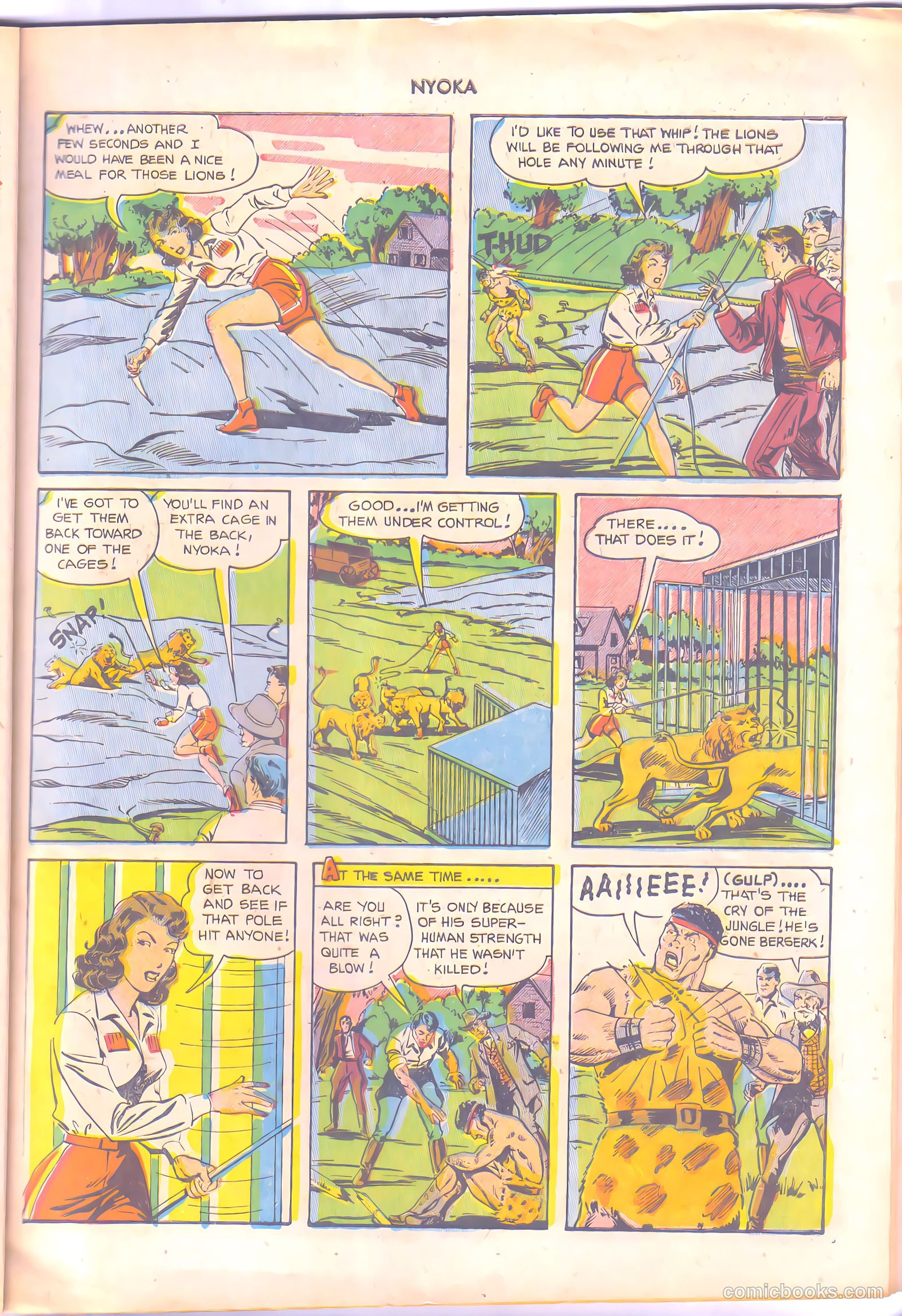 Nyoka the Jungle Girl #68 (1952, L. Miller & Son) — page 8 of 37