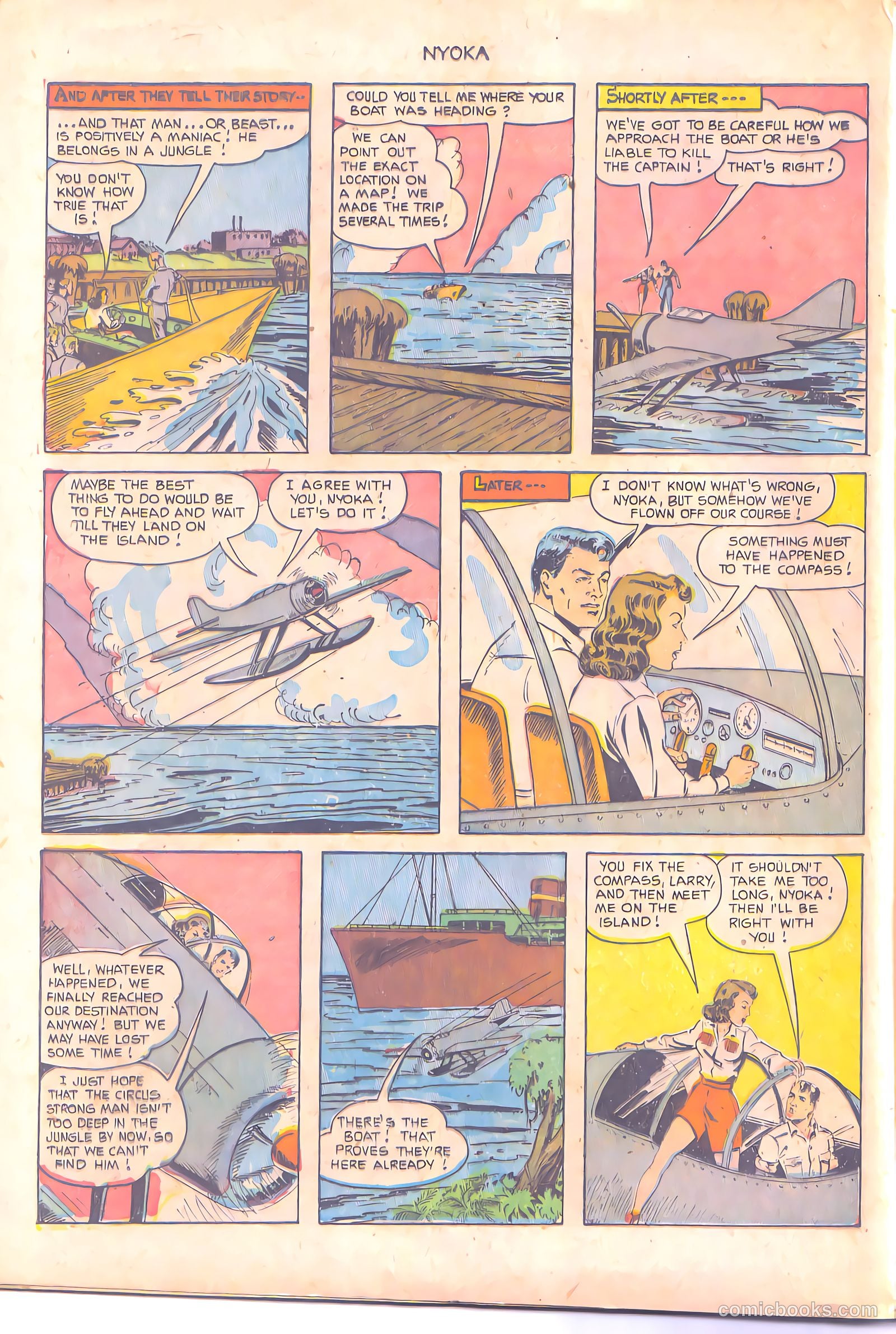 Nyoka the Jungle Girl #68 (1952, L. Miller & Son) — page 21 of 37