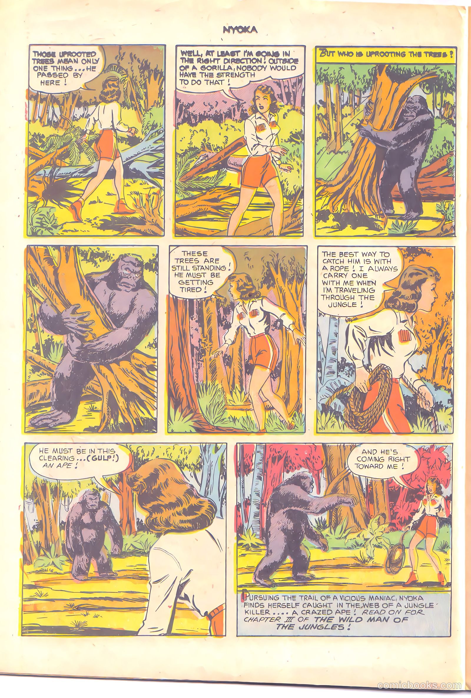 Nyoka the Jungle Girl #68 (1952, L. Miller & Son) — page 23 of 37