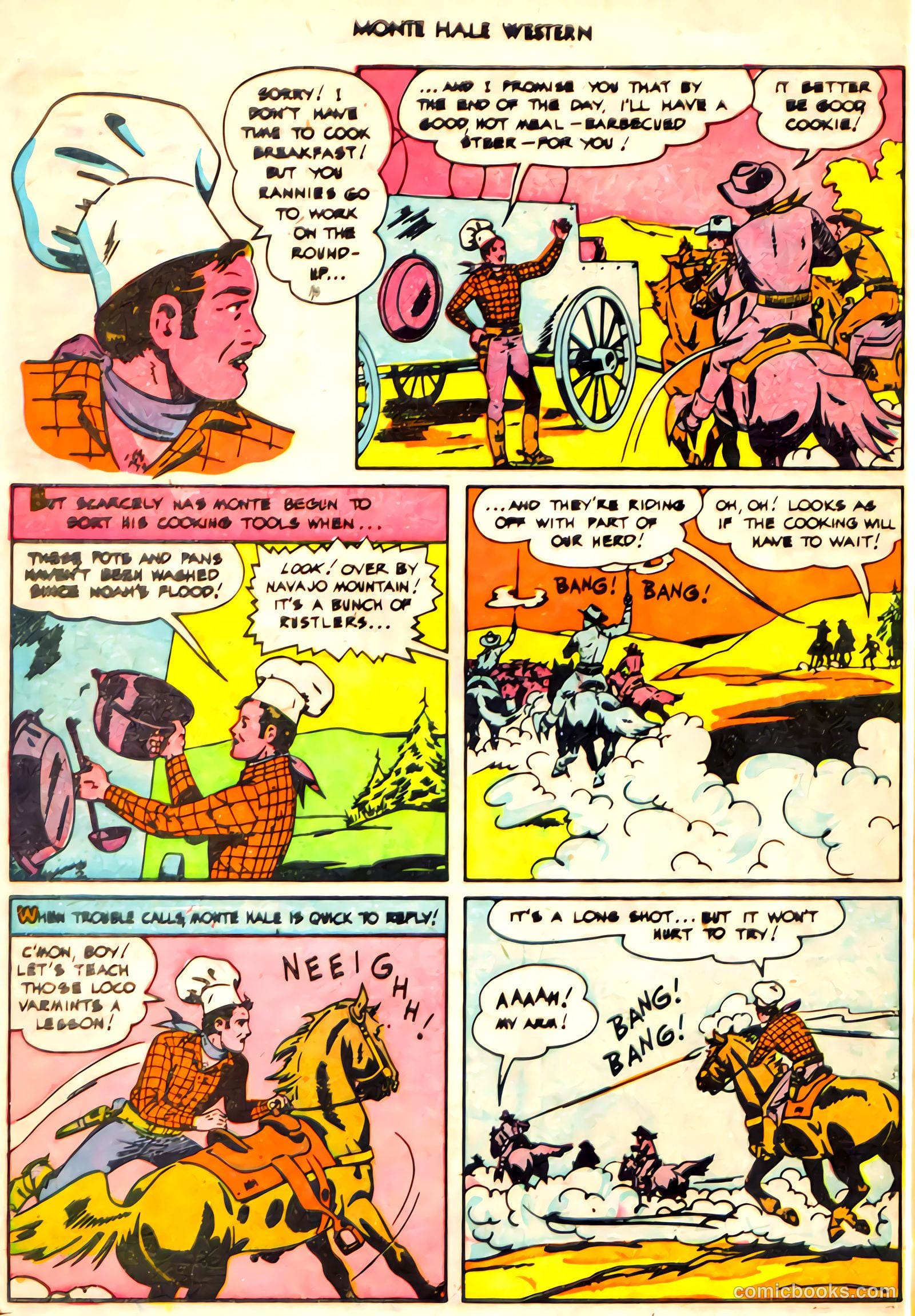 Monte Hale Western #61 (1951, L. Miller & Son) — page 28 of 36