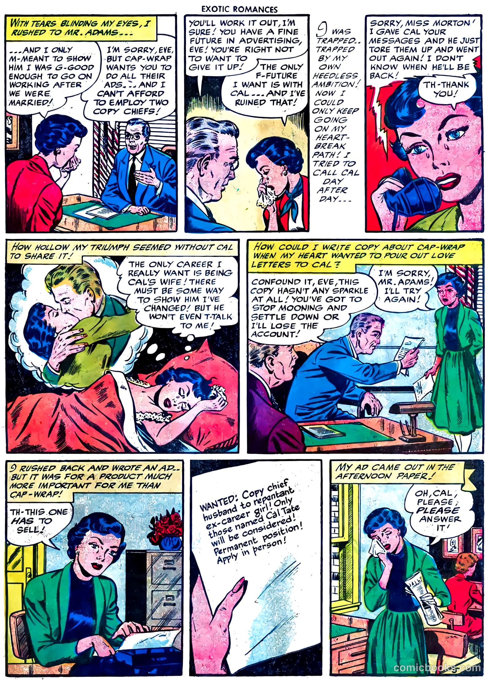 Exotic Romances #1 (1955) — page 30 of 33