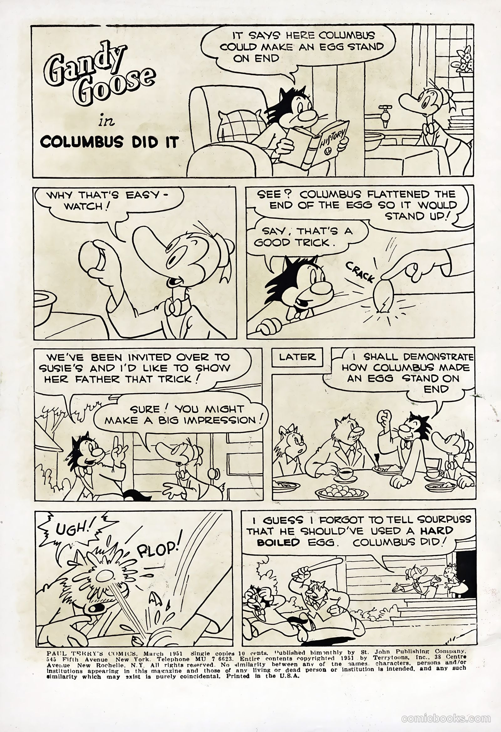 Paul Terry's Comics #85 (1951, Magazine Management) — page 2 of 36