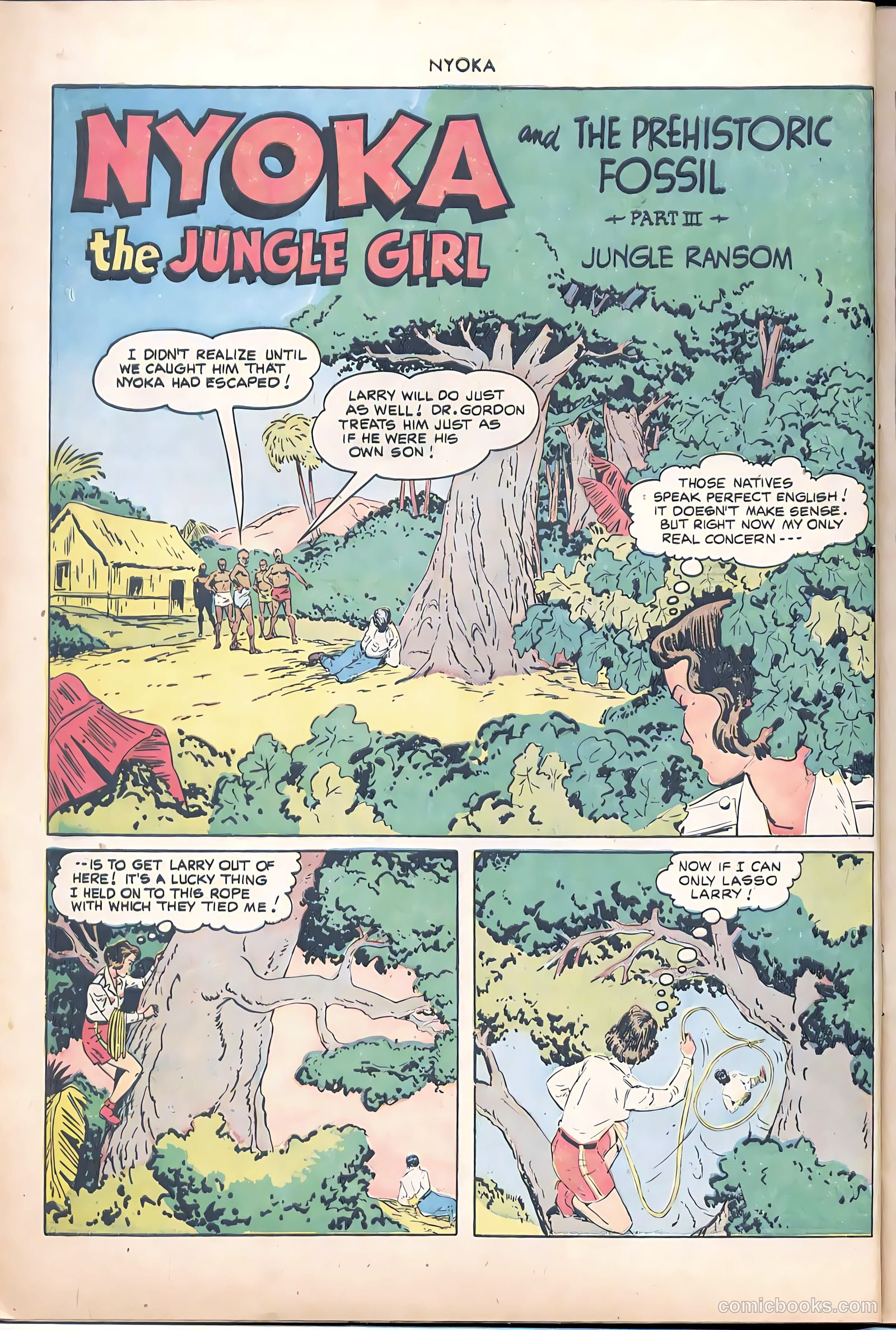 Nyoka the Jungle Girl #47 (1950, L. Miller & Son) — page 16 of 37