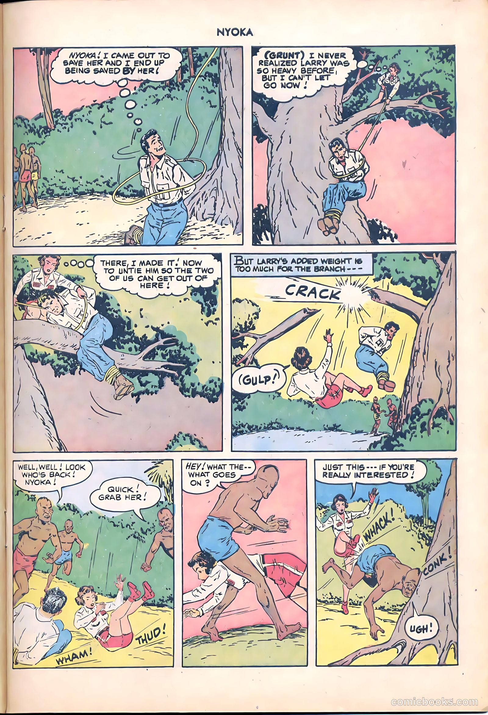 Nyoka the Jungle Girl #47 (1950, L. Miller & Son) — page 17 of 37