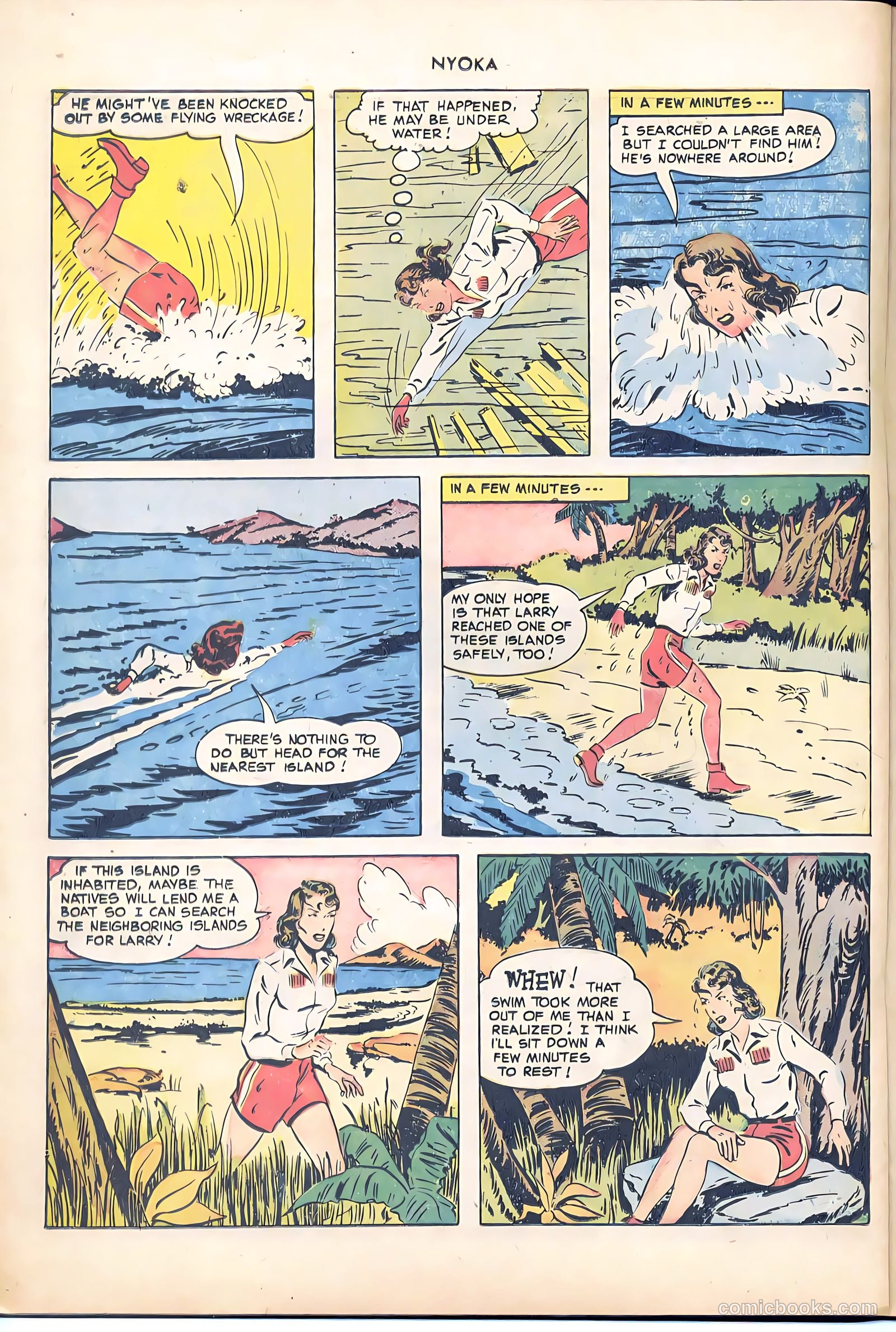 Nyoka the Jungle Girl #47 (1950, L. Miller & Son) — page 22 of 37
