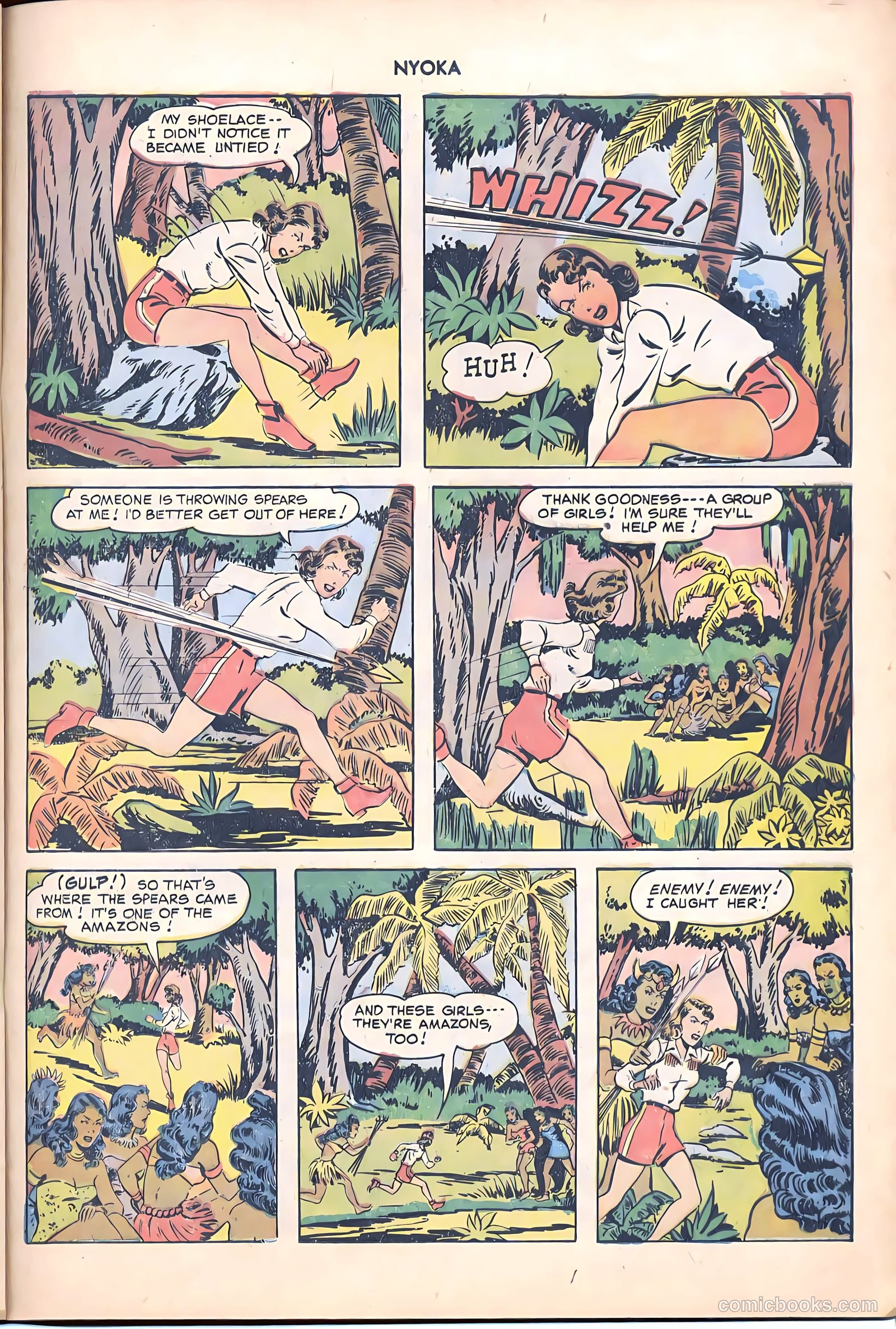 Nyoka the Jungle Girl #47 (1950, L. Miller & Son) — page 23 of 37