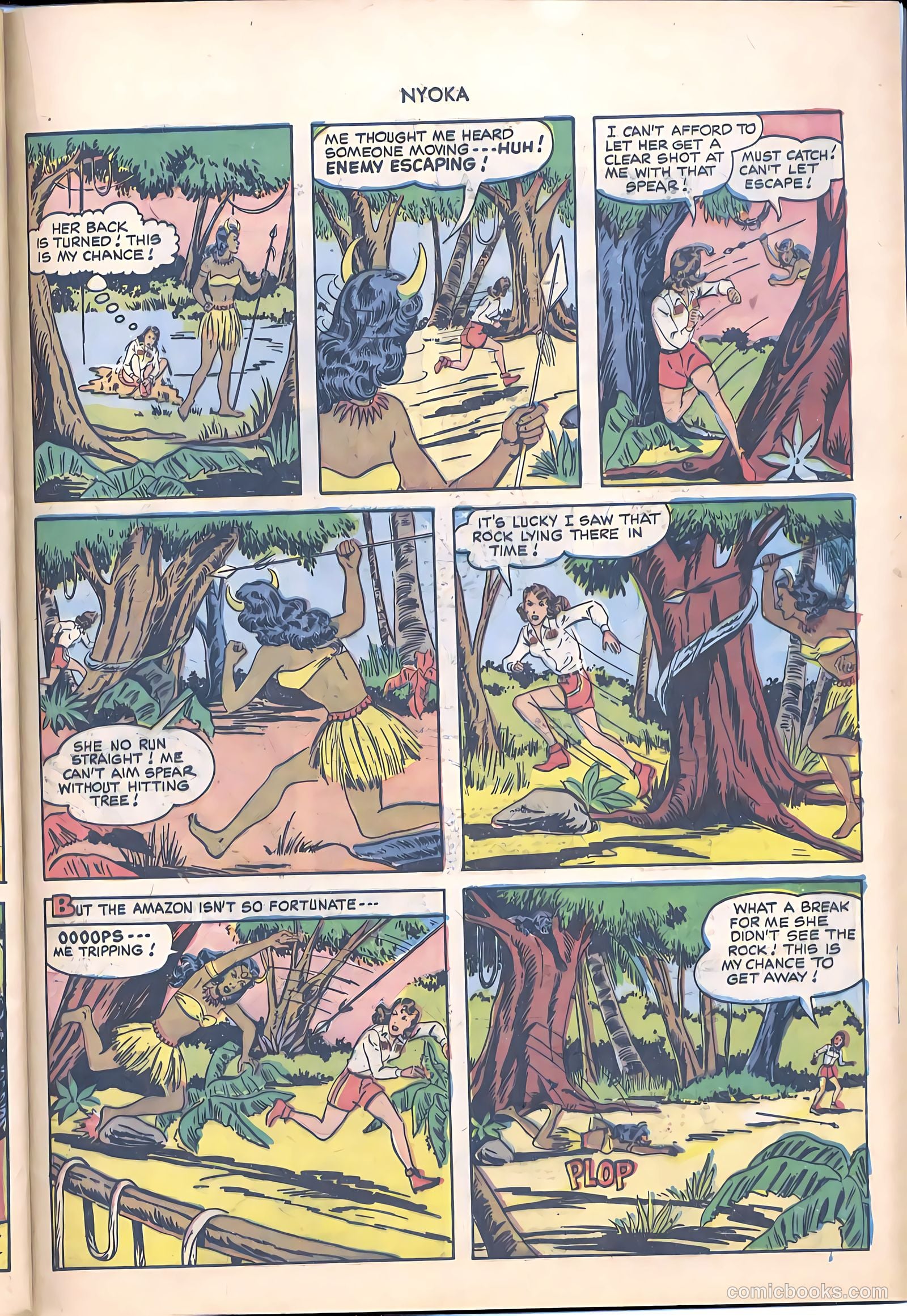 Nyoka the Jungle Girl #47 (1950, L. Miller & Son) — page 28 of 37