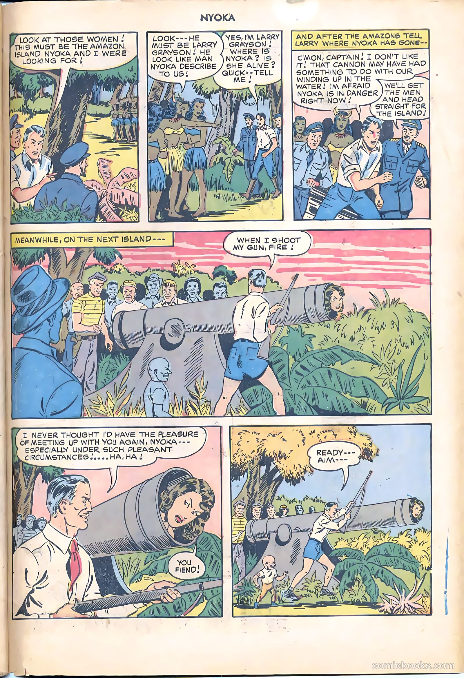 Nyoka the Jungle Girl #47 (1950, L. Miller & Son) — page 36 of 37