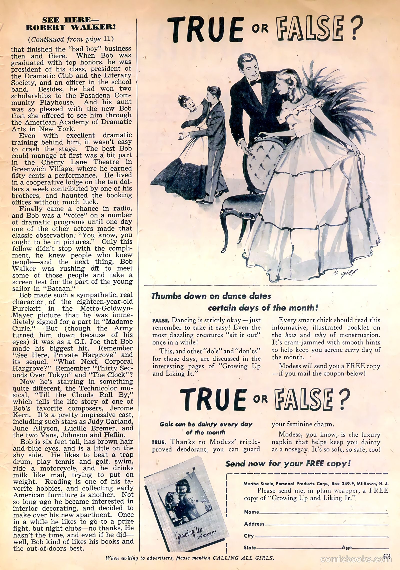 Calling All Girls #57 (1947) — page 63 of 68