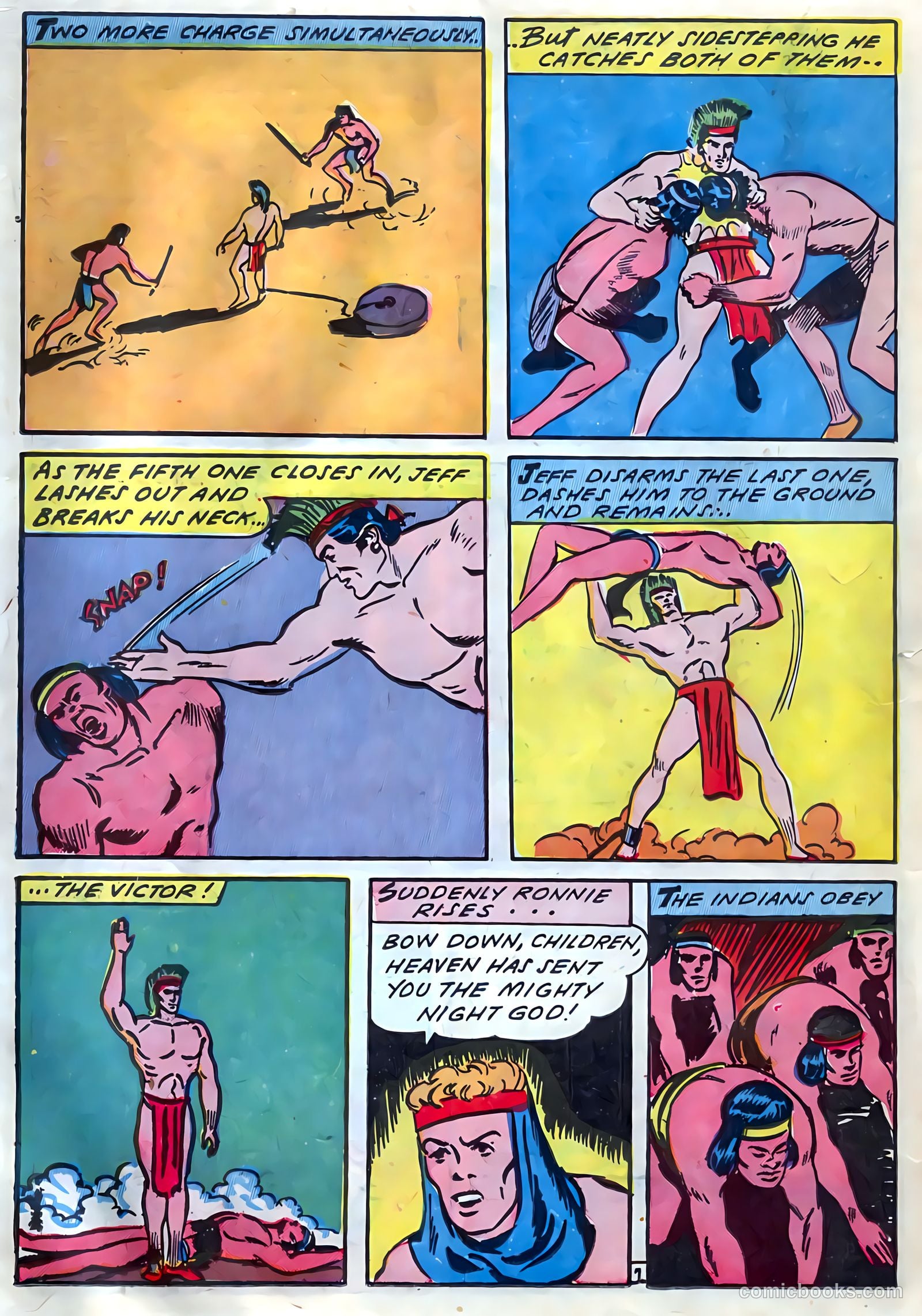 Blazing Comics #4 (1945, REWL PUBLICATIONS INC.) — page 24 of 52