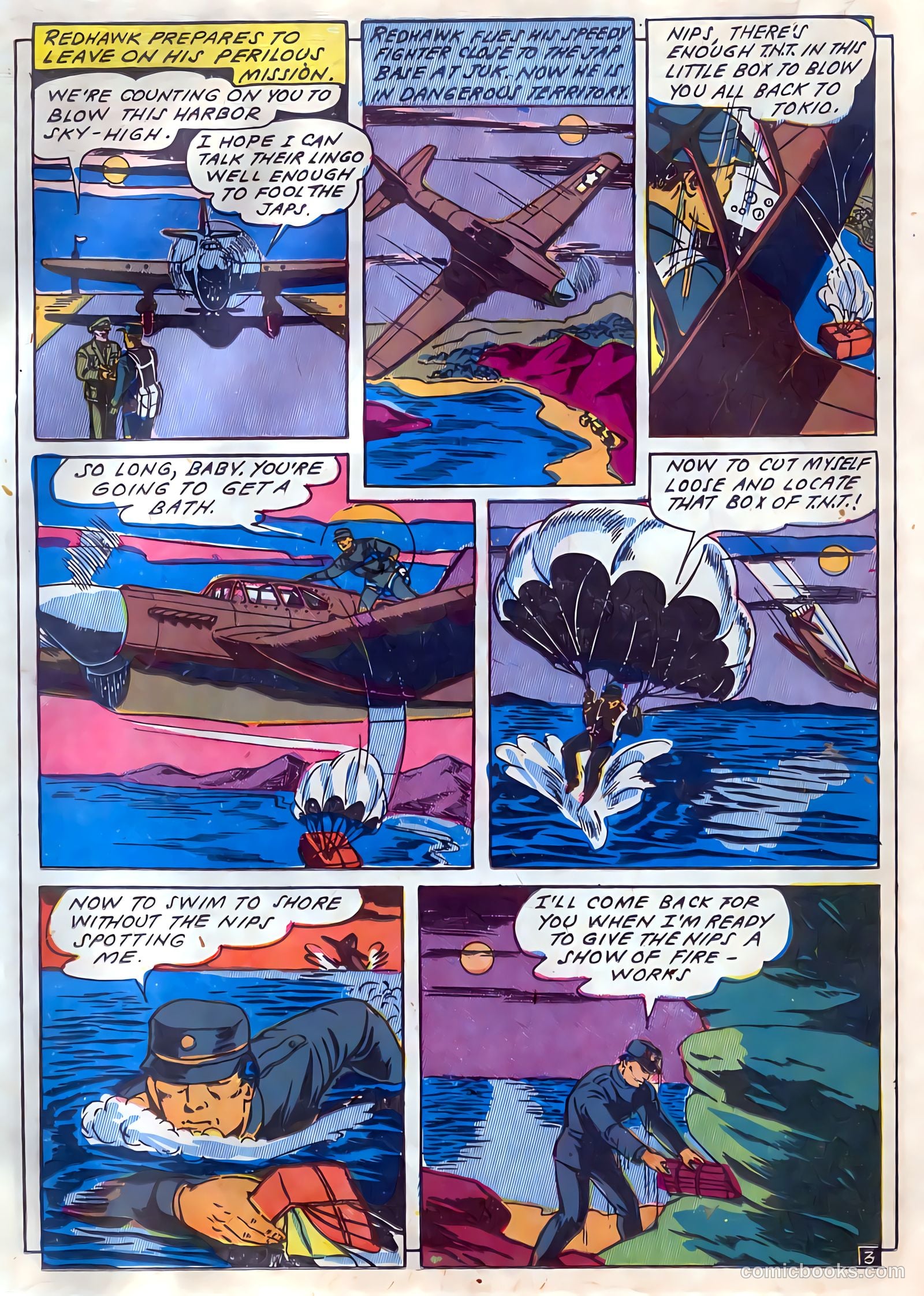 Blazing Comics #4 (1945, REWL PUBLICATIONS INC.) — page 34 of 52