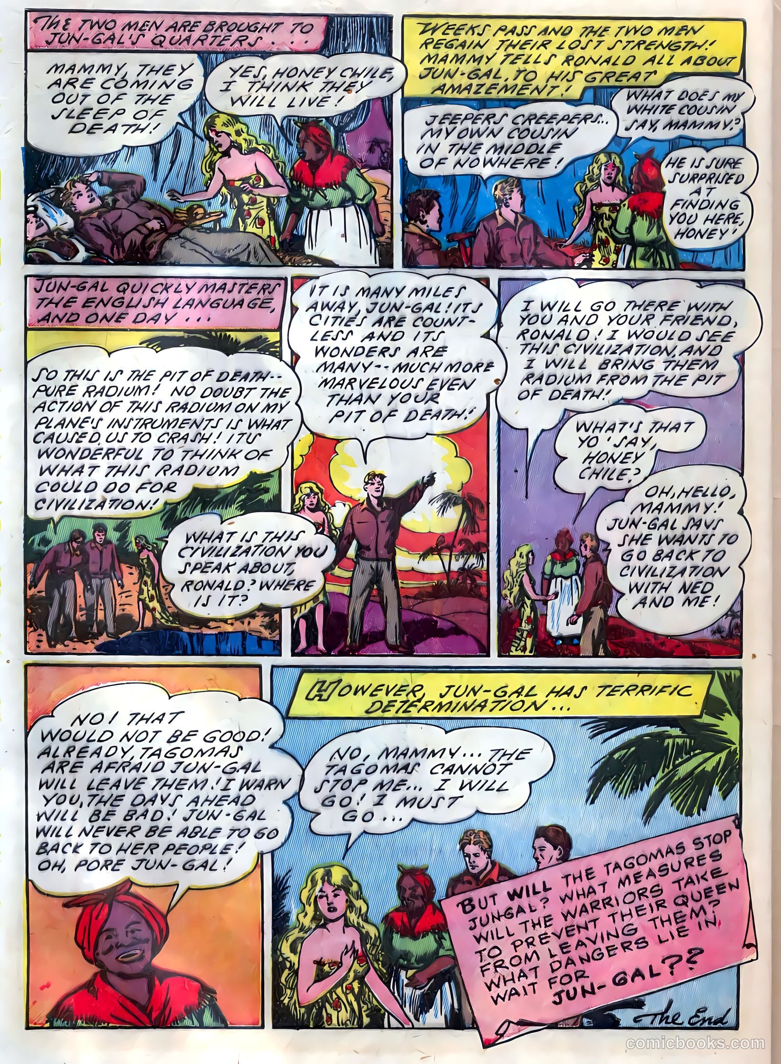 Blazing Comics #4 (1945, REWL PUBLICATIONS INC.) — page 44 of 52