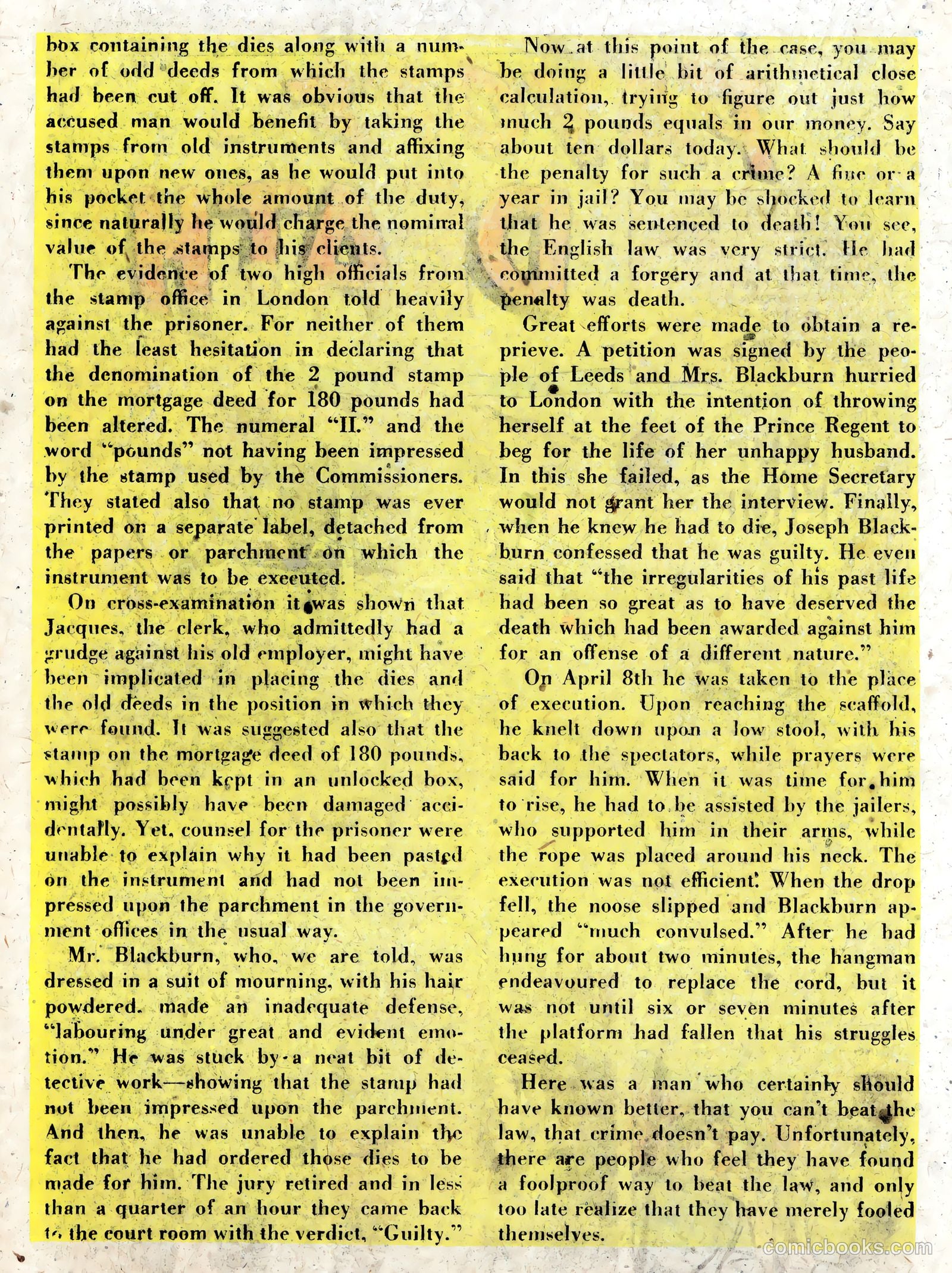 Famous Crimes #8 (1949) — page 22 of 36