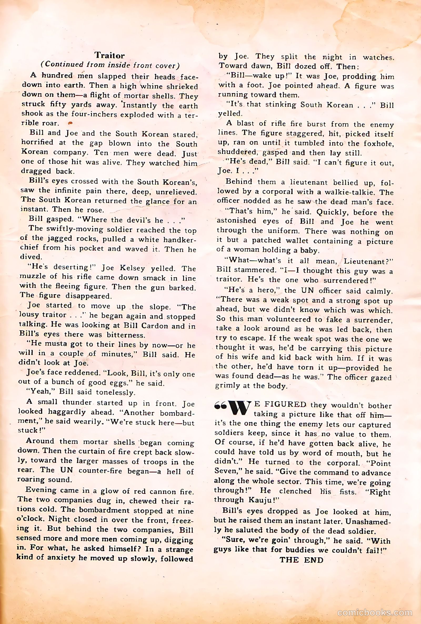 Soldier Comics #11 (1953, L. Miller & Son) — page 35 of 36