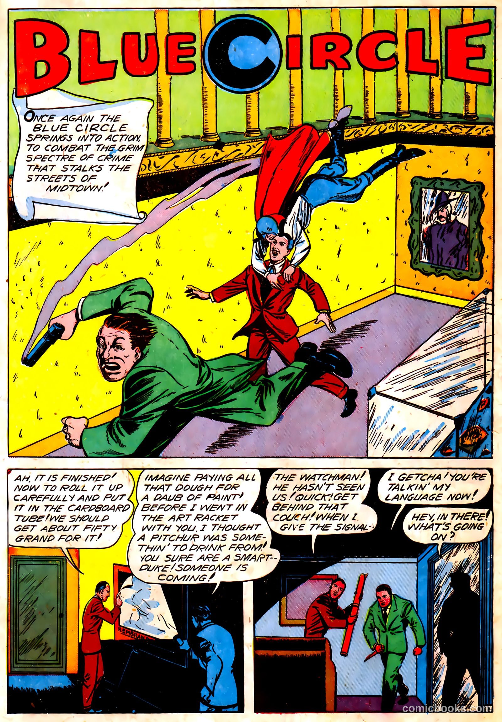 Blue Circle Comics #5 (1944, Rural Empire Publishing Co.) — page 3 of 52