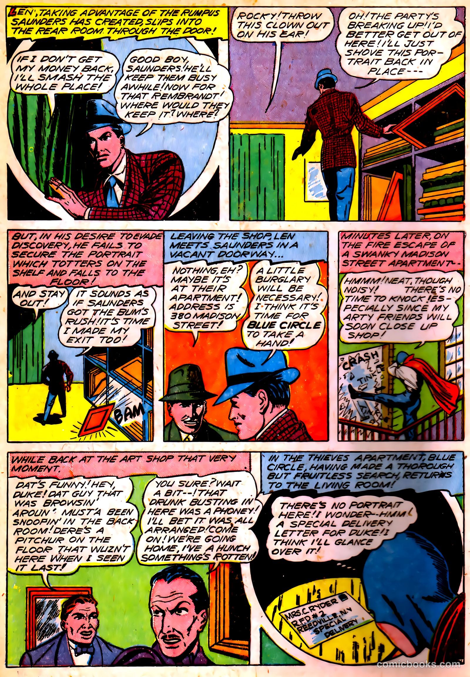 Blue Circle Comics #5 (1944, Rural Empire Publishing Co.) — page 6 of 52