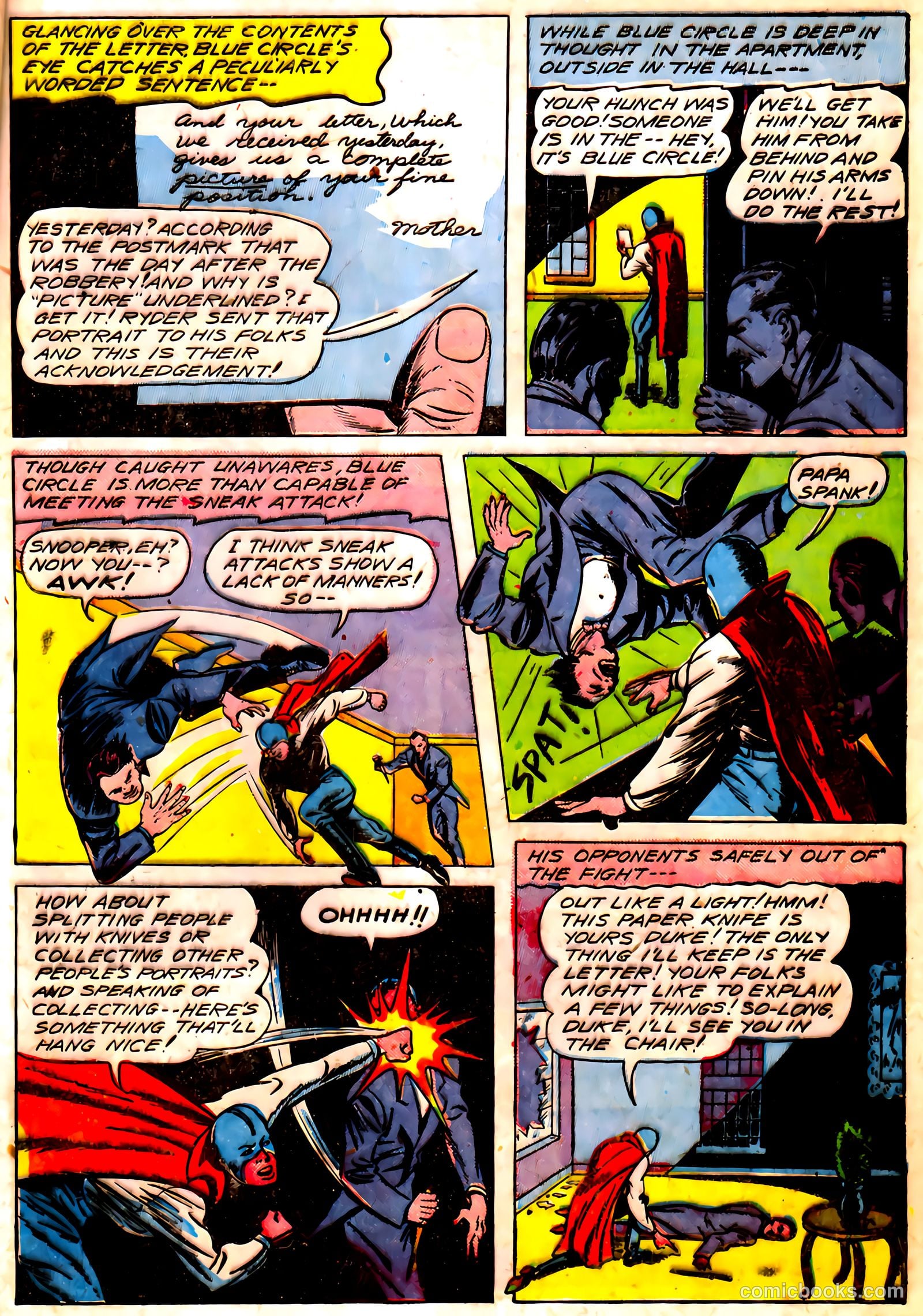 Blue Circle Comics #5 (1944, Rural Empire Publishing Co.) — page 7 of 52