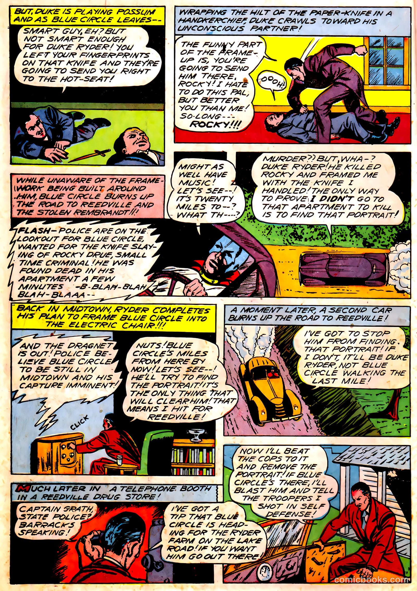 Blue Circle Comics #5 (1944, Rural Empire Publishing Co.) — page 8 of 52
