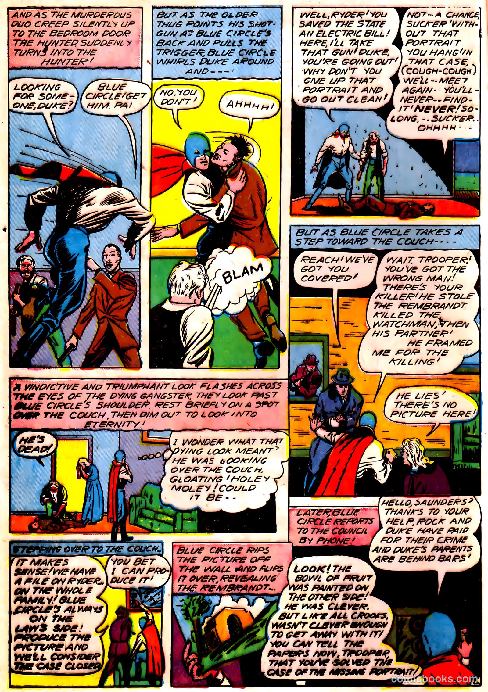 Blue Circle Comics #5 (1944, Rural Empire Publishing Co.) — page 10 of 52