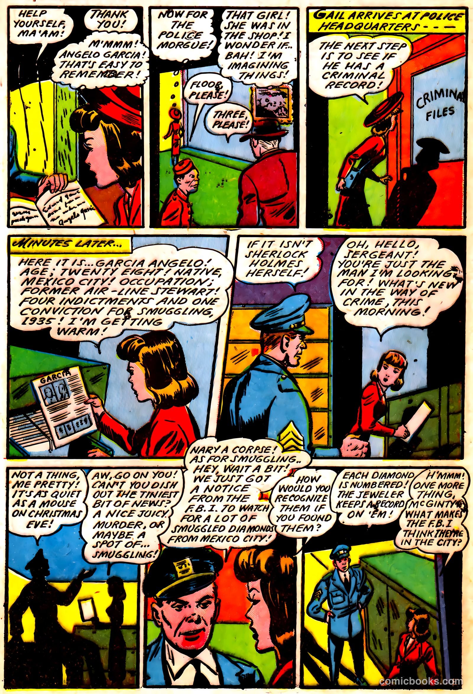 Blue Circle Comics #5 (1944, Rural Empire Publishing Co.) — page 13 of 52