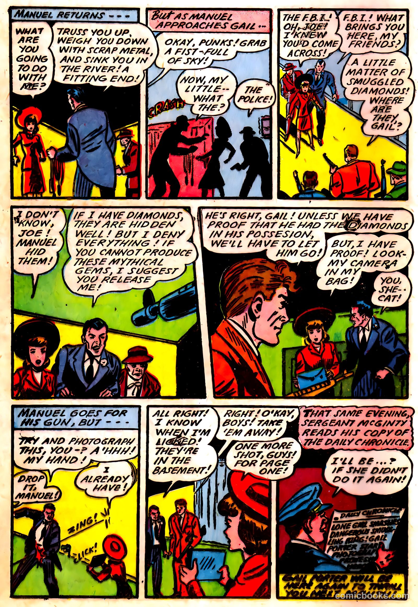 Blue Circle Comics #5 (1944, Rural Empire Publishing Co.) — page 16 of 52