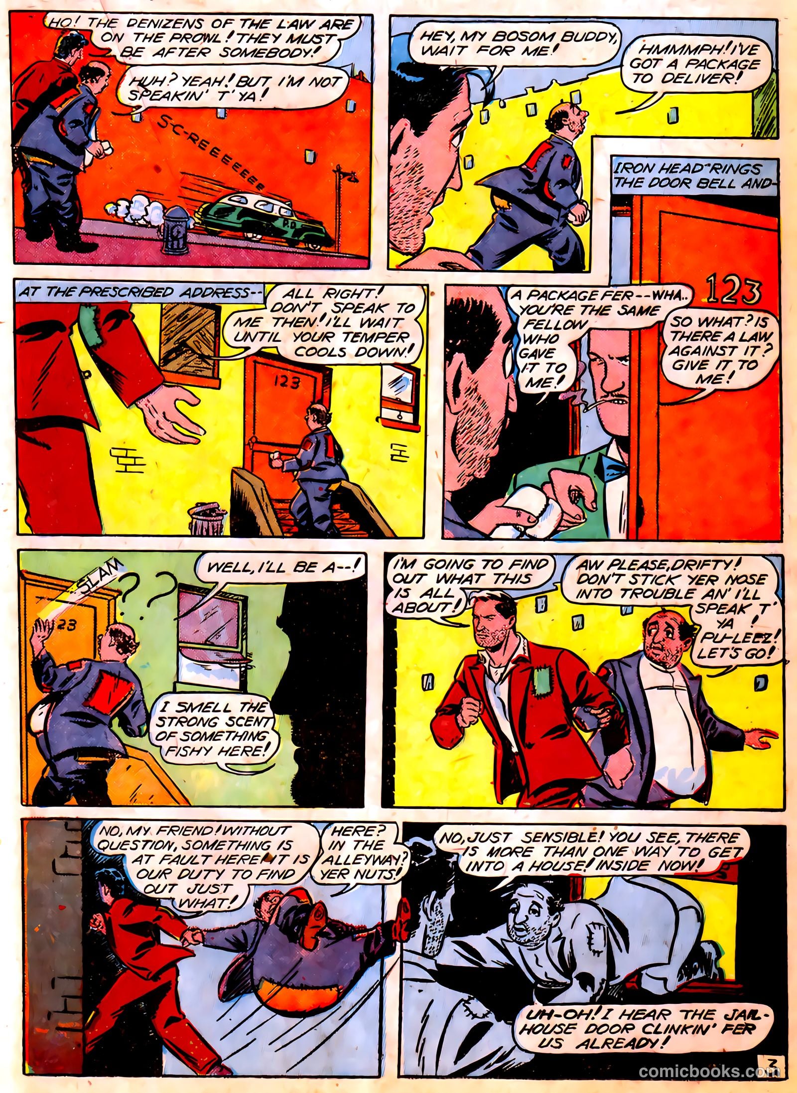 Blue Circle Comics #5 (1944, Rural Empire Publishing Co.) — page 35 of 52