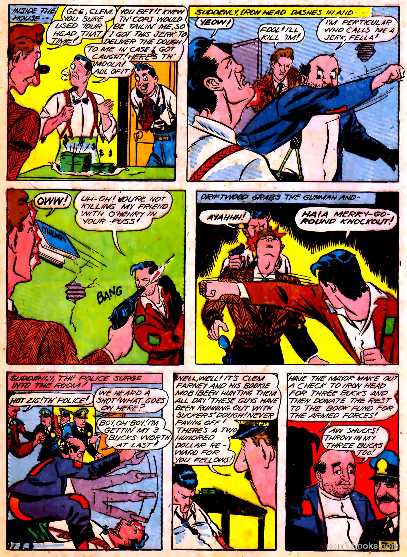 Blue Circle Comics #5 (1944, Rural Empire Publishing Co.) — page 36 of 52