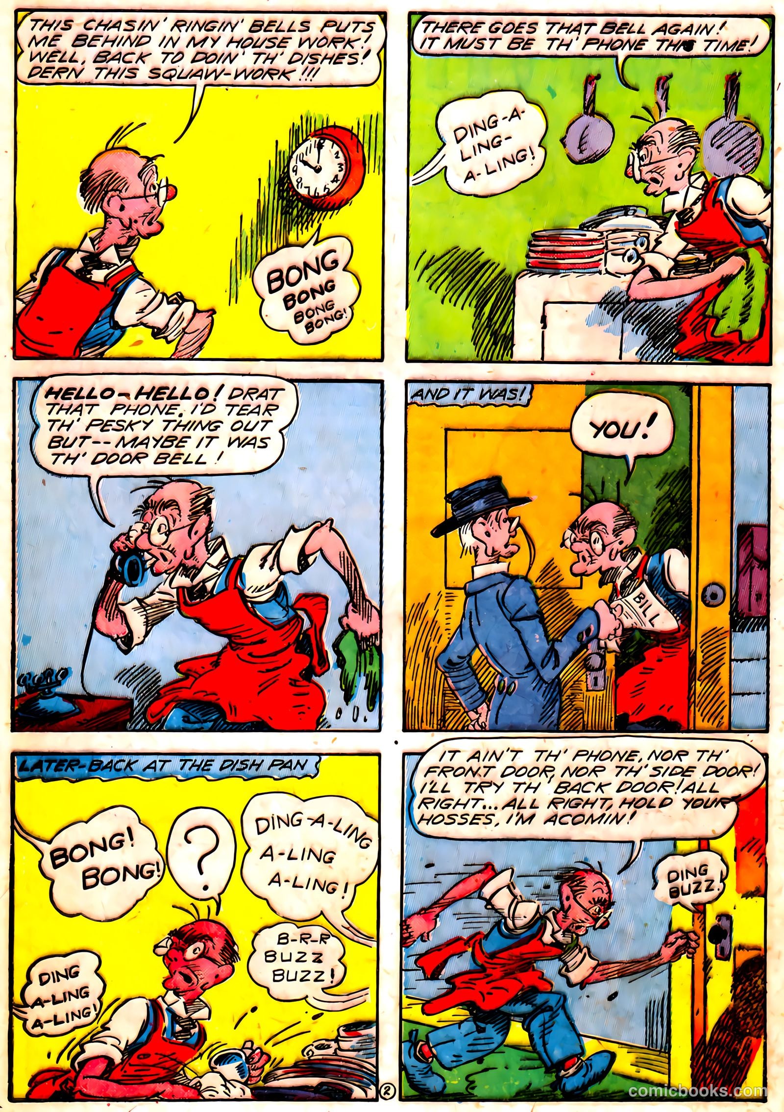 Blue Circle Comics #5 (1944, Rural Empire Publishing Co.) — page 46 of 52