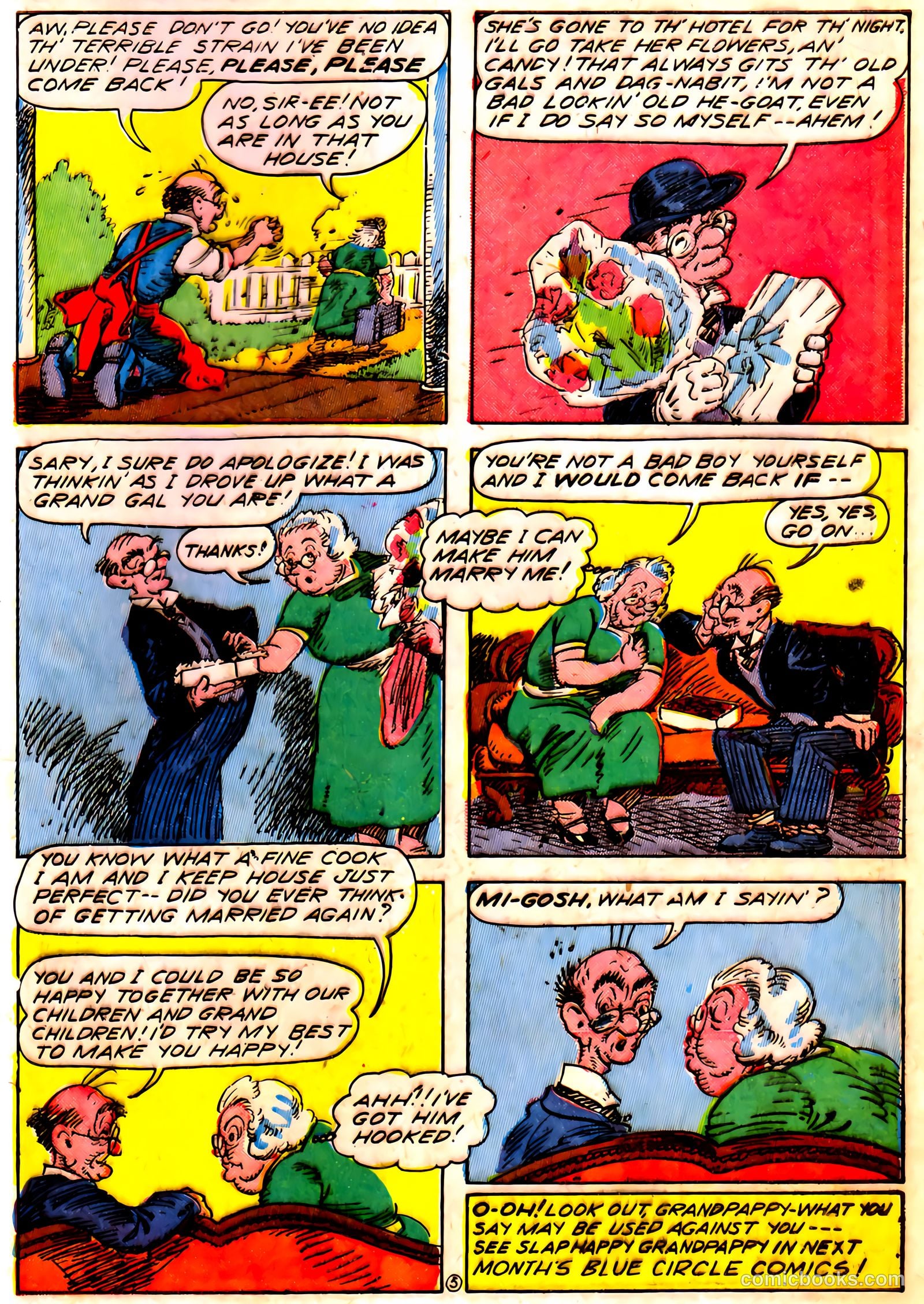 Blue Circle Comics #5 (1944, Rural Empire Publishing Co.) — page 49 of 52